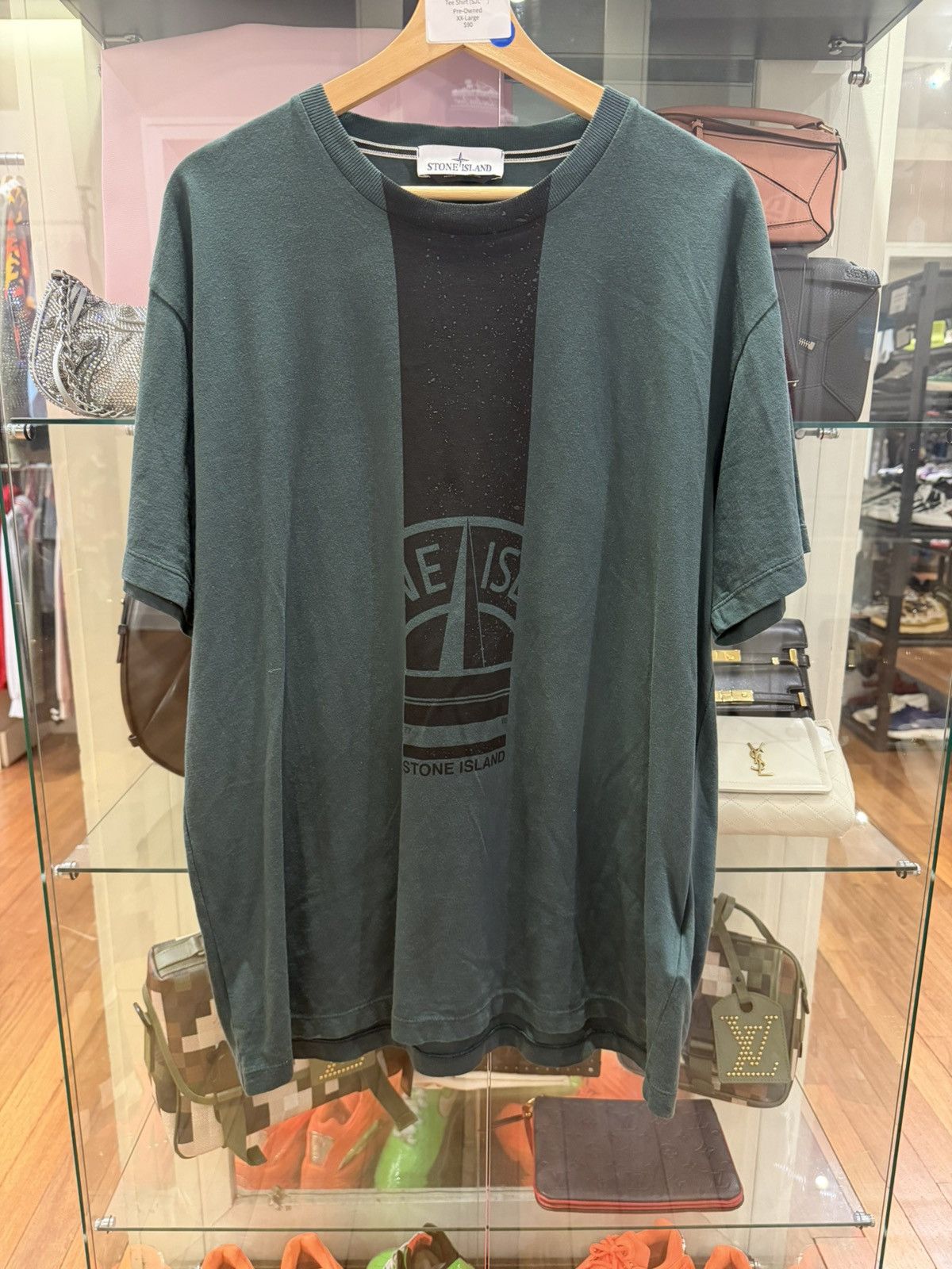 Stone Island Stone Island Compass Stripe Tee Size US XXL / EU 58 / 5 - 1 Thumbnail