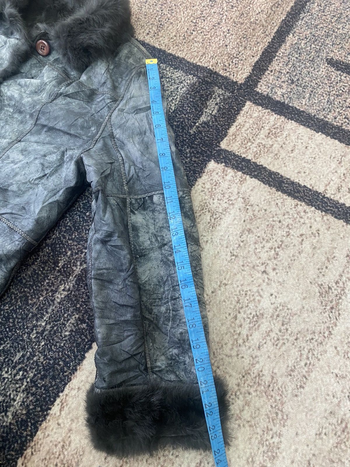 If Six Was Nine × Japanese Brand × Le Grande Bleu (L.G.B.) Japan Oricraf Rabbit Fur leather jacket Size US L / EU 52-54 / 3 - 9 Thumbnail