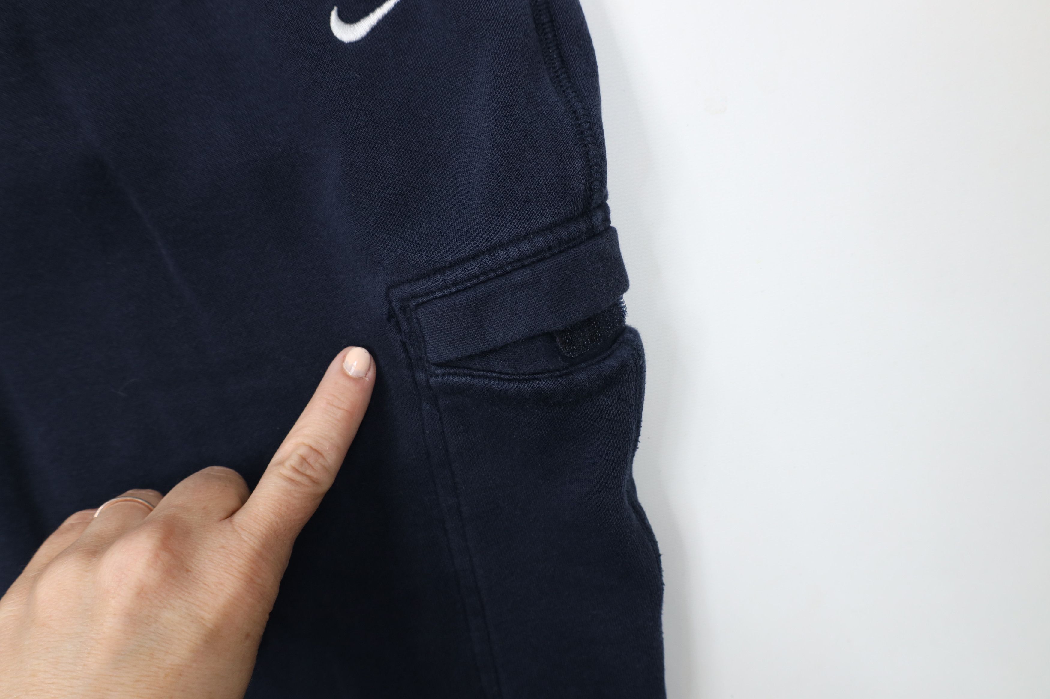 Nike Vintage Nike Scott Mini Swoosh Wide Leg Cargo Sweatpants Size US 38 / EU 54 - 5 Thumbnail