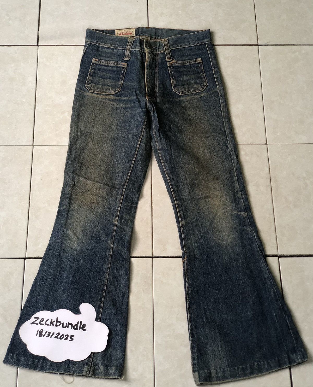 Designer × Japanese Brand × Vintage 🔥 Designer McCampbell Bootcut Denim Size US 28 / EU 44 - 1 Thumbnail