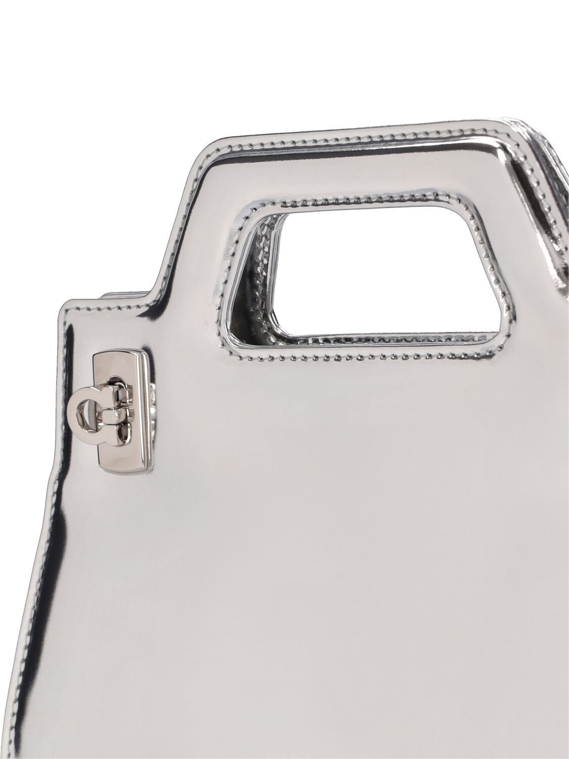 Salvatore Ferragamo o1s1rm0924 Size: OS / Wanda Mini Bag in Silver Size ONE SIZE - 4 Thumbnail