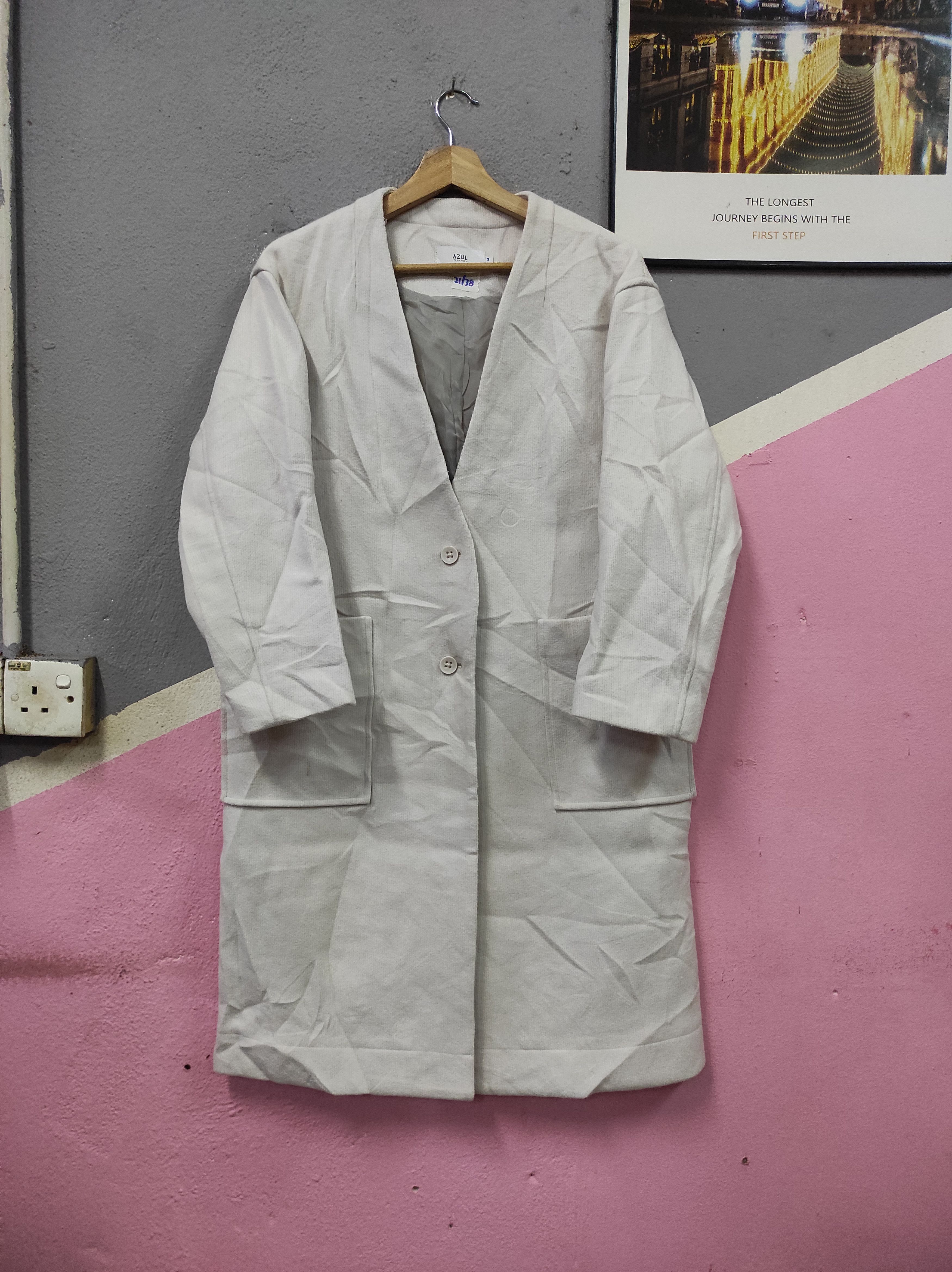 Japanese Brand × MOUSSY AZUL BY MOUSSY OVERCOAT LONG JACKET Size S / US 4 / IT 40 - 1 Thumbnail