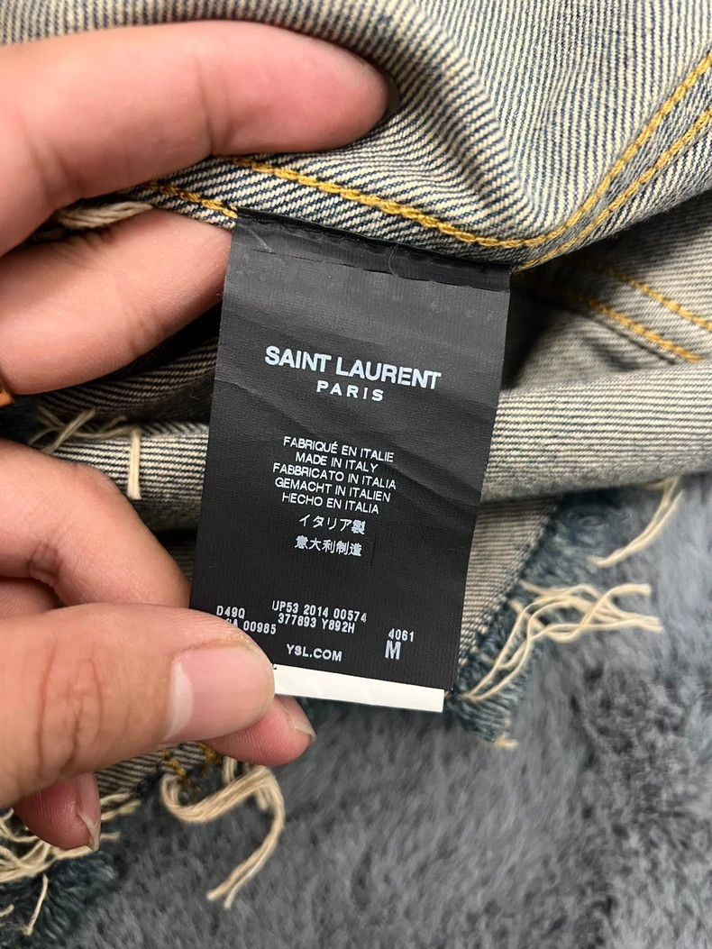 Saint Laurent Paris saint Laurent paris15 Spring/Summer Show Raw Edged Denim V Size US M / EU 48-50 / 2 - 6 Thumbnail