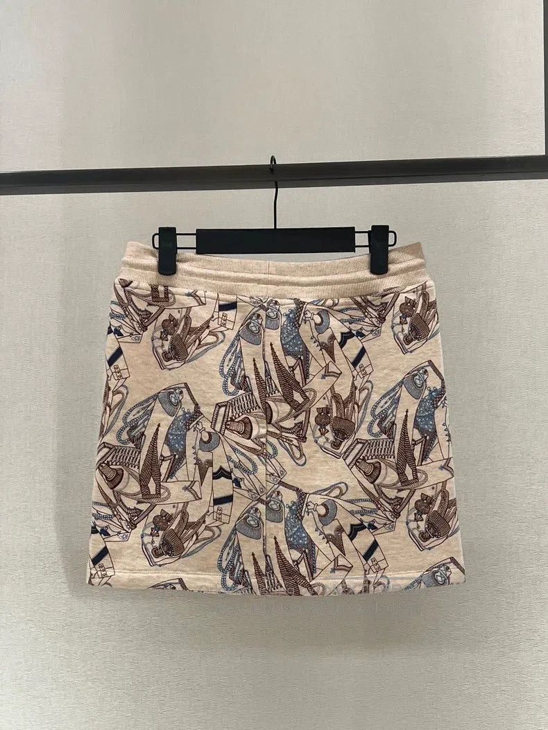 Hermes Hermes Printed sweatshirt skirt Size XXS / US 00 / IT 34 - 2 Thumbnail