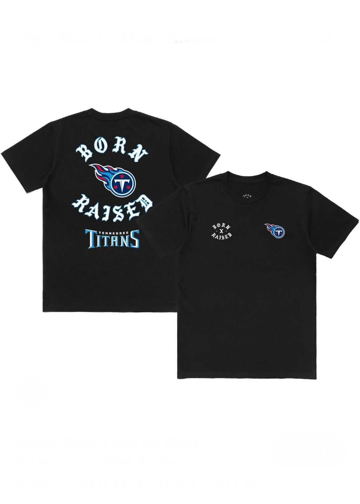 Born X Raised Born N Raised x Tennessee Titans Tee Black Size US XL / EU 56 / 4 - 1 Thumbnail