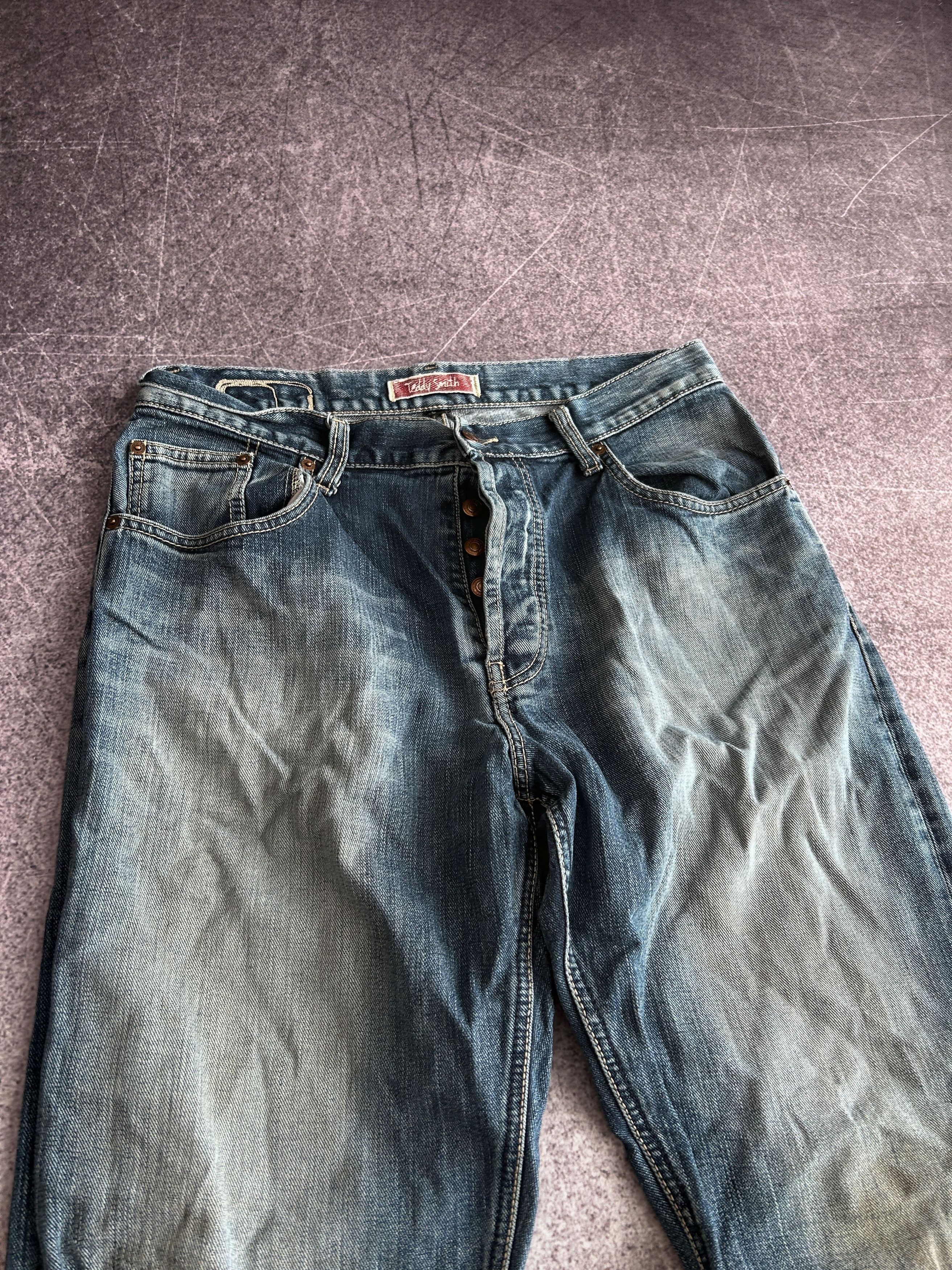 Vintage VTG Baggy Rap SK8 JNCO Balenci Style Washed Jeans Y2K Size US 32 / EU 48 - 6 Thumbnail