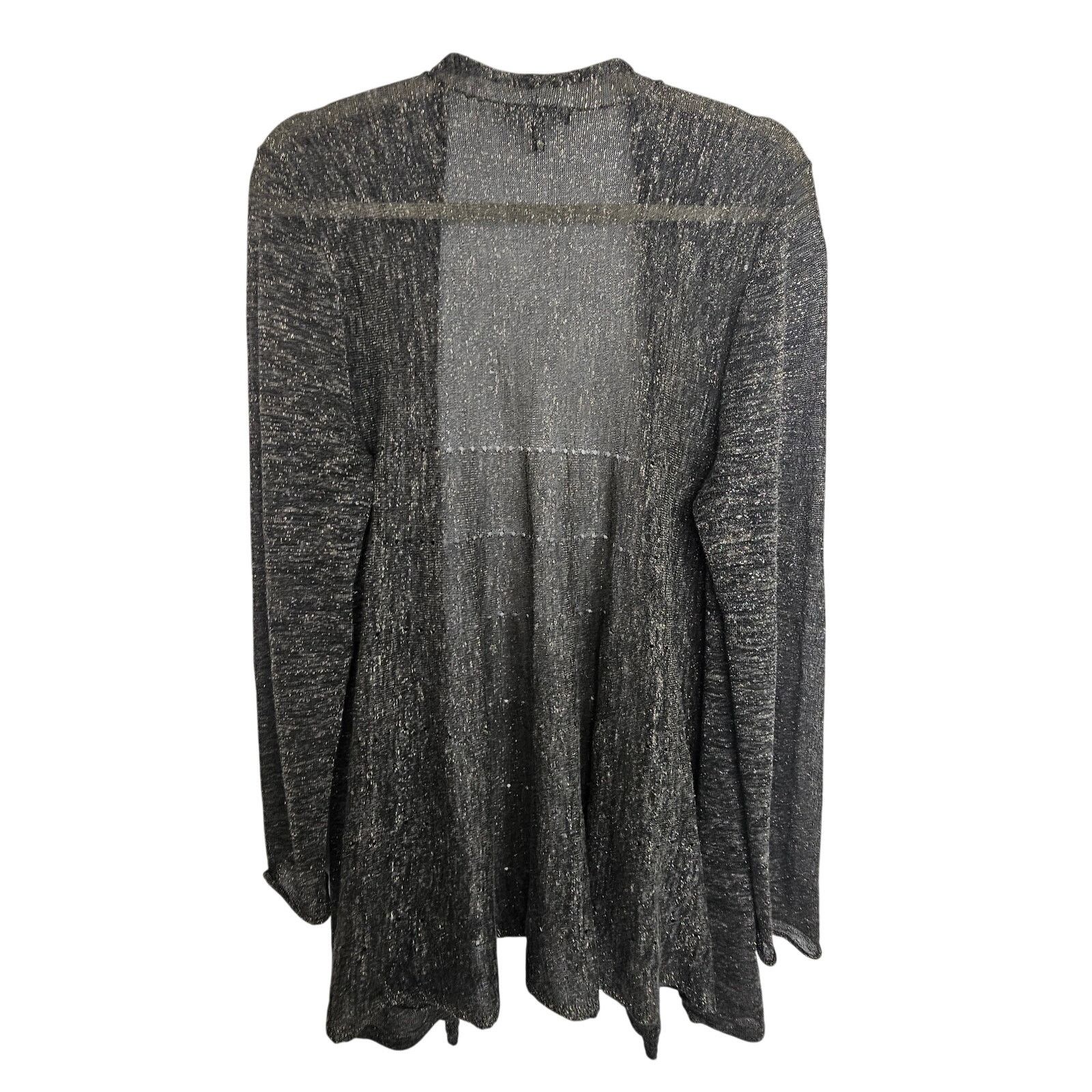 Eileen Fisher Eileen Fisher Linen Open Cardigan Sweater Sz L Quiet Luxury Size L / US 10 / IT 46 - 8 Thumbnail
