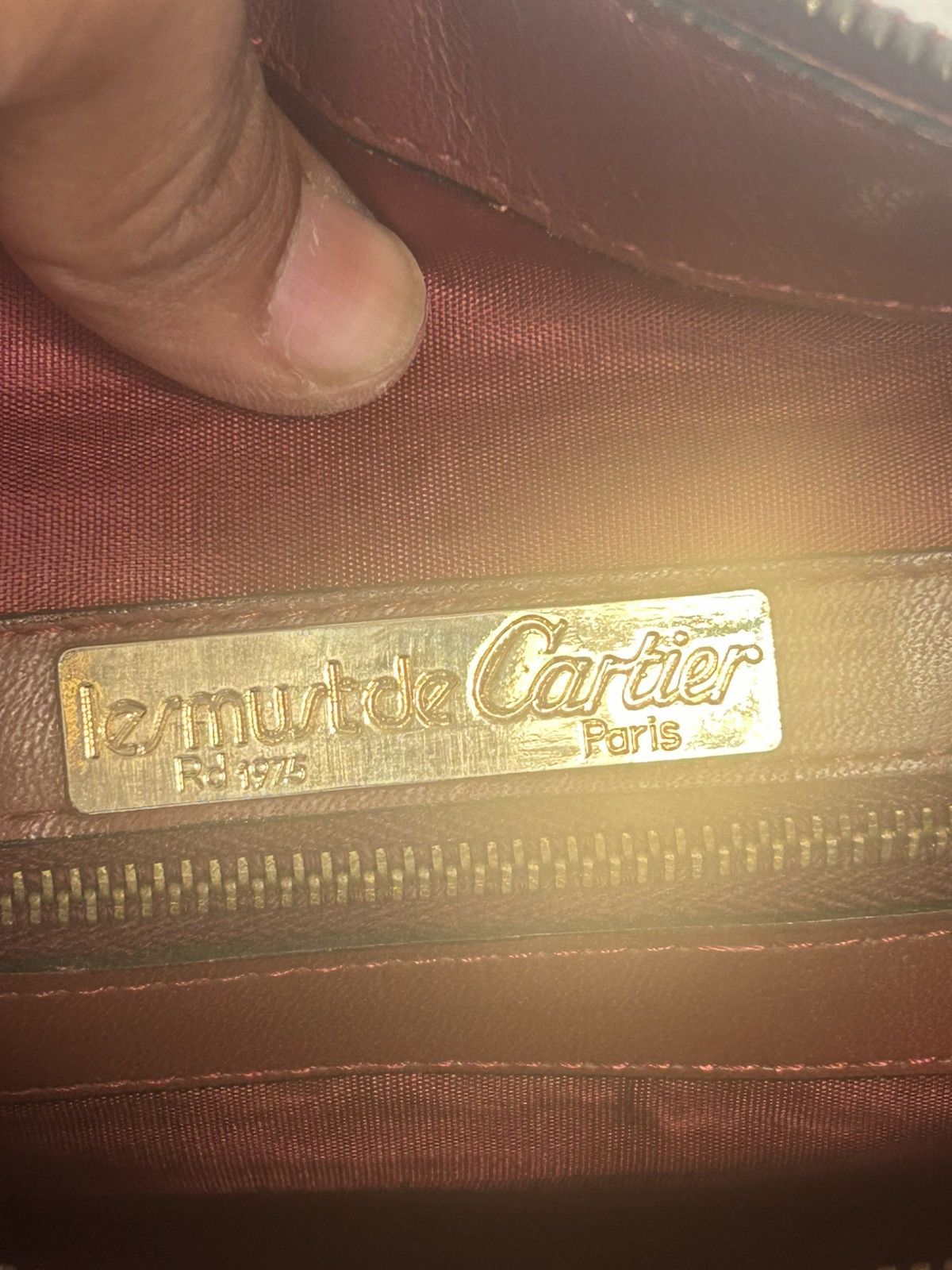 Cartier Wine Red Duffel Bag Vintage Cartier Size ONE SIZE - 16 Thumbnail