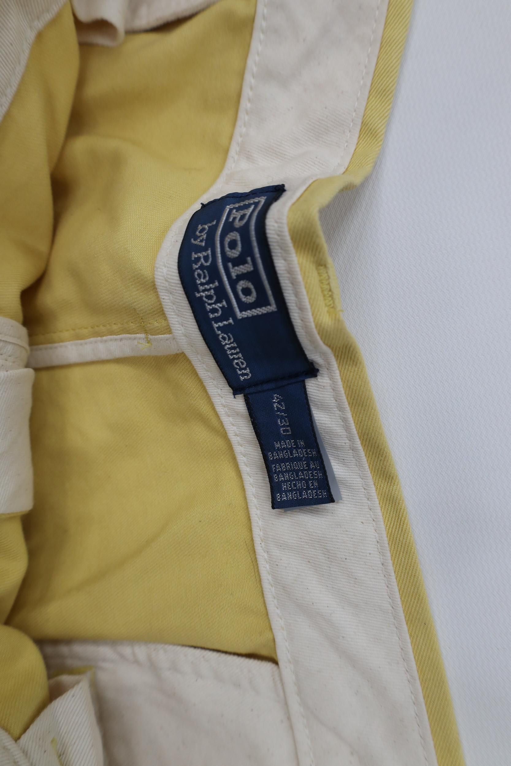 Polo Ralph Lauren Vintage Y2K Ralph Lauren Cotton Wide Leg Chino Pants Yellow Size US 42 / EU 58 - 7 Thumbnail