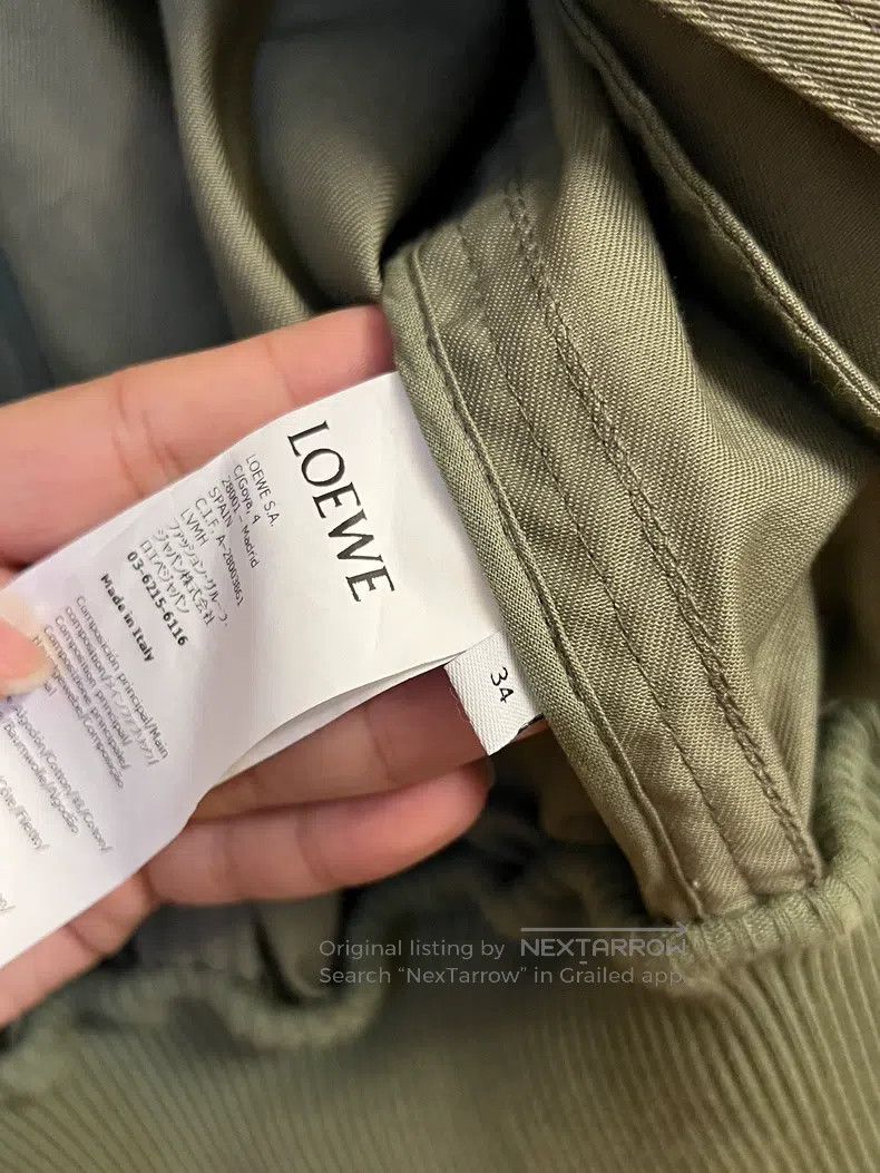 Loewe Loewe Military Green Short Length Windbreaker Jacket Size XXS / US 00 / IT 34 - 3 Thumbnail