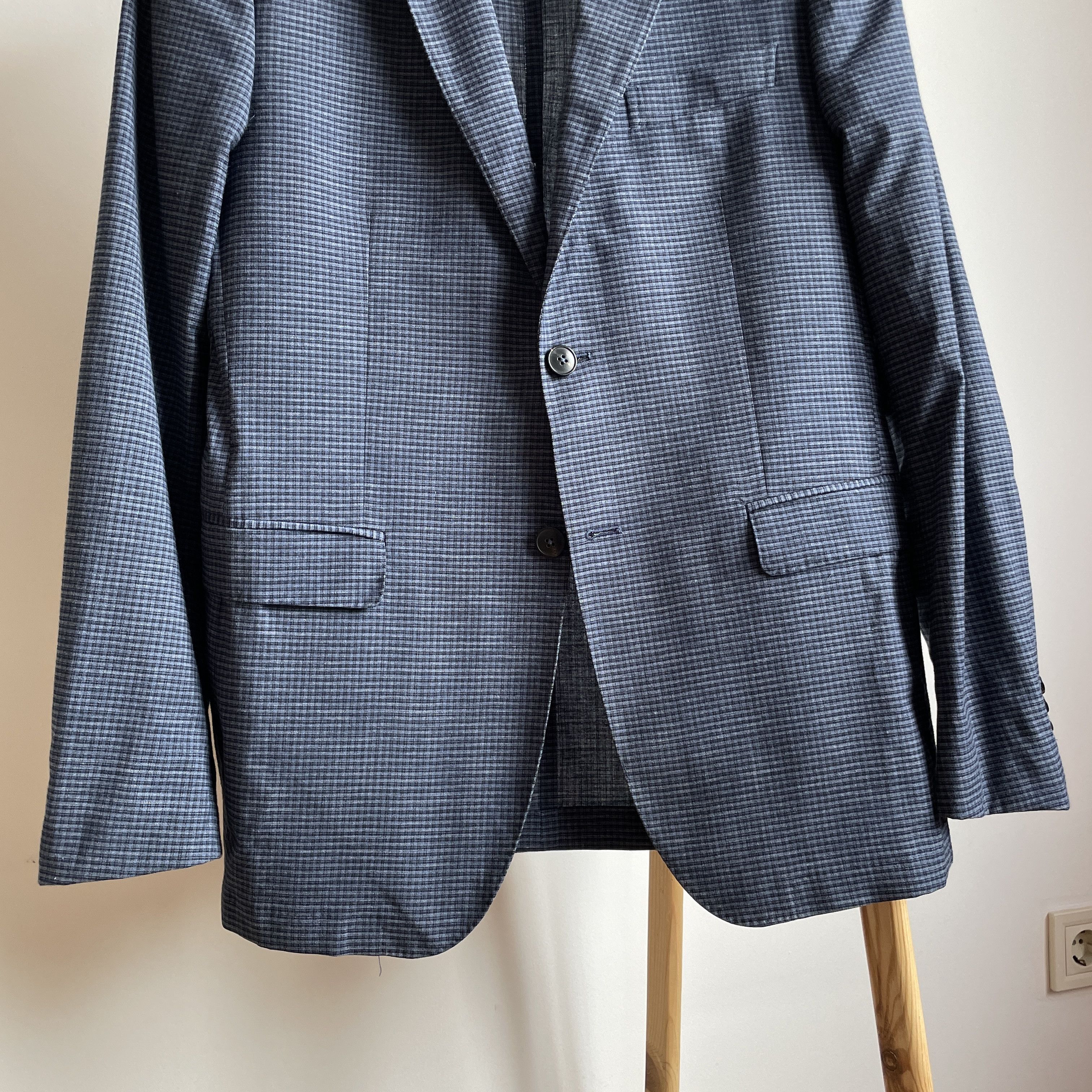 Pal Zileri Pal Zileri Lab Wool/Cotton Elbow Patches Unlined Blazer Size 40R - 6 Thumbnail