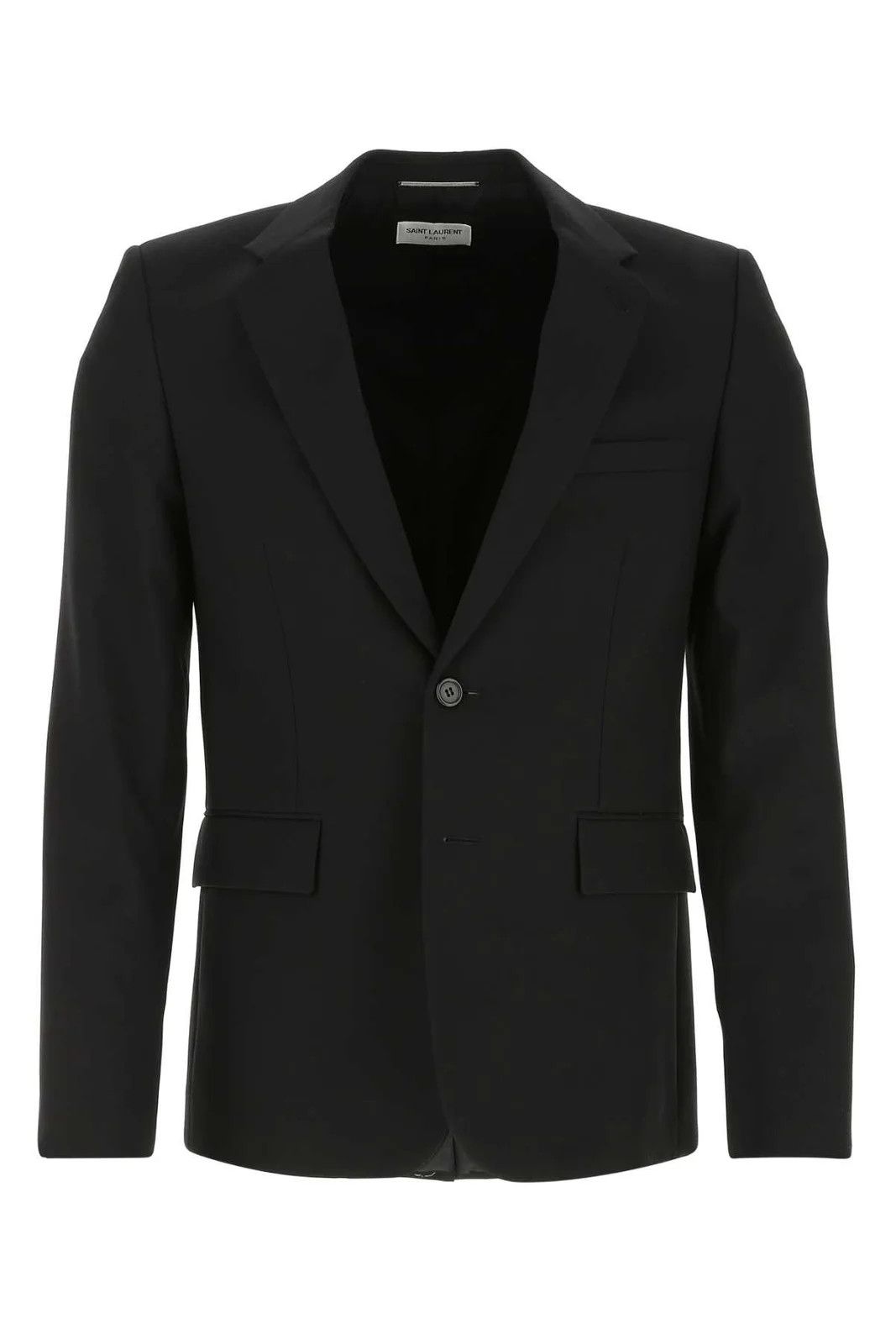 Saint Laurent Paris o1bcso1str1024 Long Single Breasted Jacket in Black Size US S / EU 44-46 / 1 - 1 Thumbnail