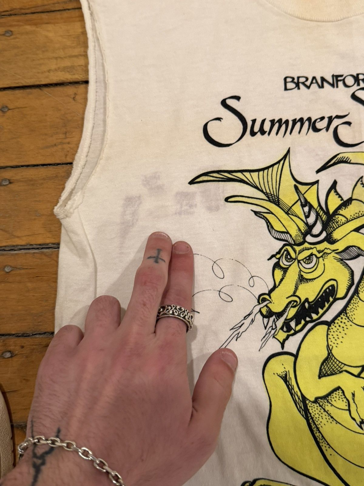 Vintage Vintage thrashed cutoff 80s branford summer sizzler Size US S / EU 44-46 / 1 - 3 Thumbnail