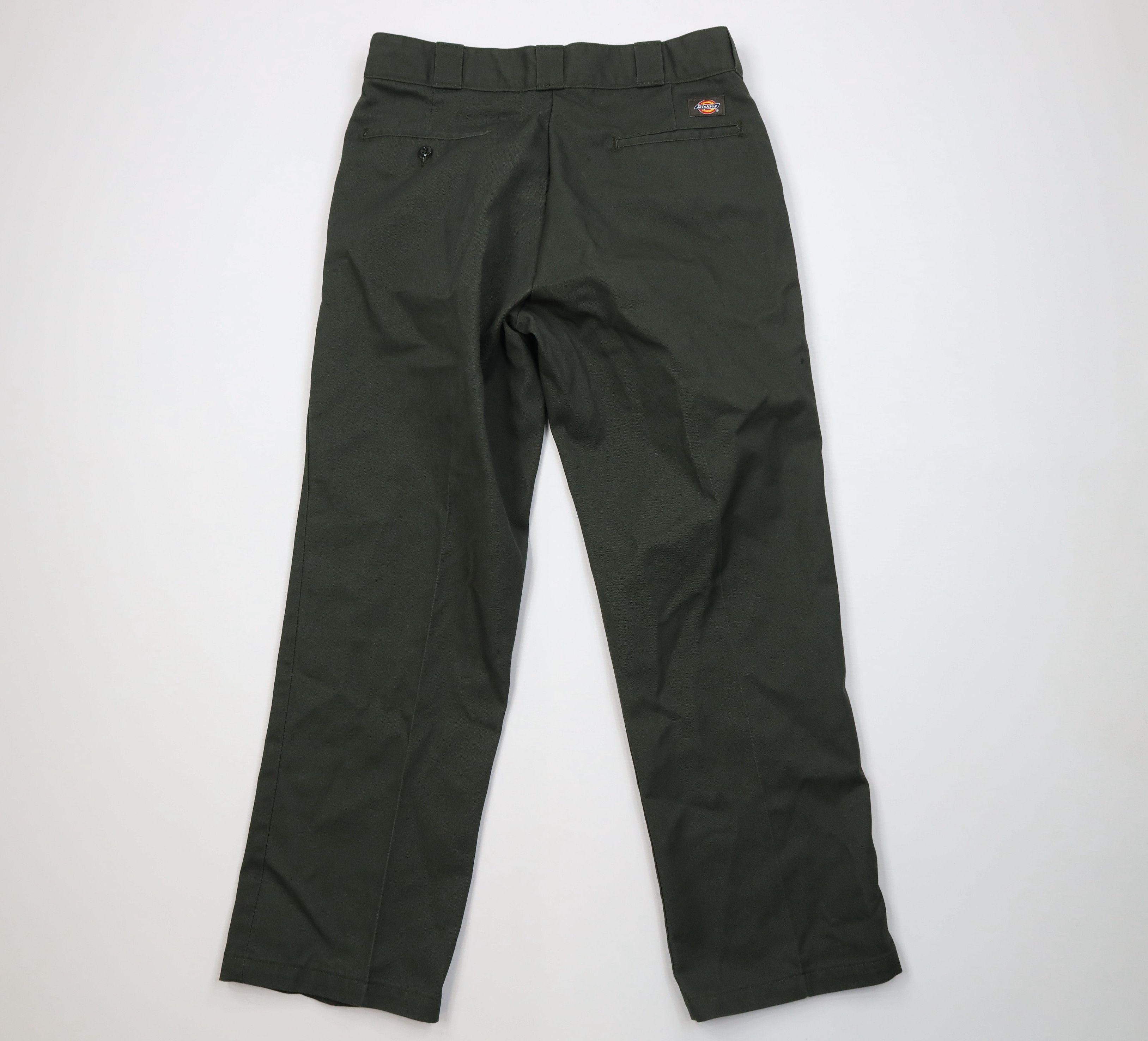 Dickies Vintage Dickies Spell Wide Leg Dungaree Pants Green Workwear Size US 34 / EU 50 - 7 Thumbnail