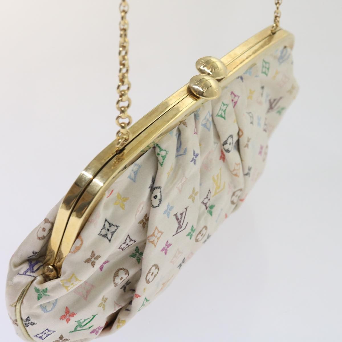 Louis Vuitton LOUIS VUITTON Monogram Multicolor Omoniere Hand Bag White Size ONE SIZE - 6 Thumbnail
