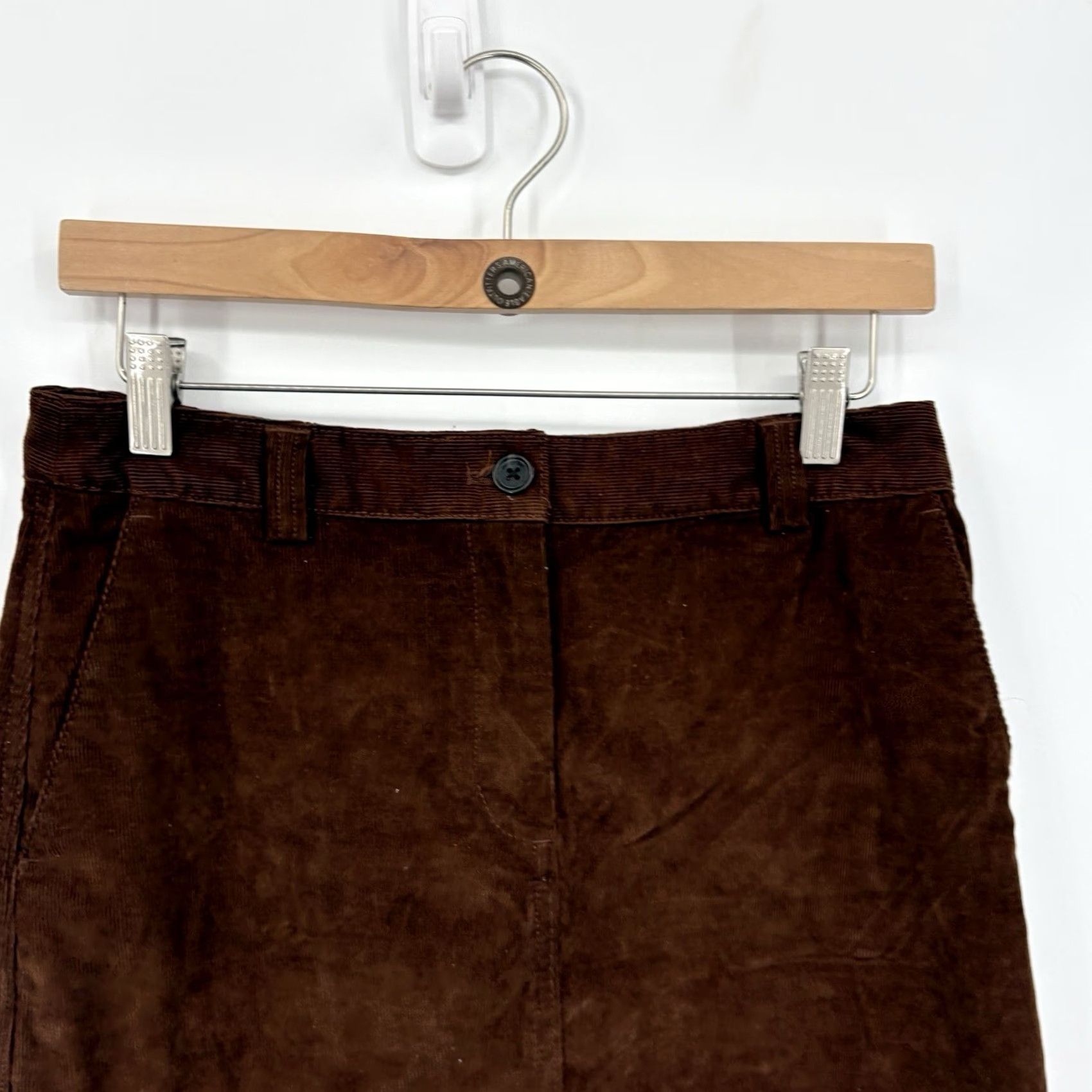 Aritzia Aritzia Sunday Best Miko Corduroy Midi Skirt 2 Brown Low Rise Indie Capsule Boho Skirt Brown Midi Womens 90s City Blended Style Slit Size 26" / US 2 / IT 38 - 5 Thumbnail