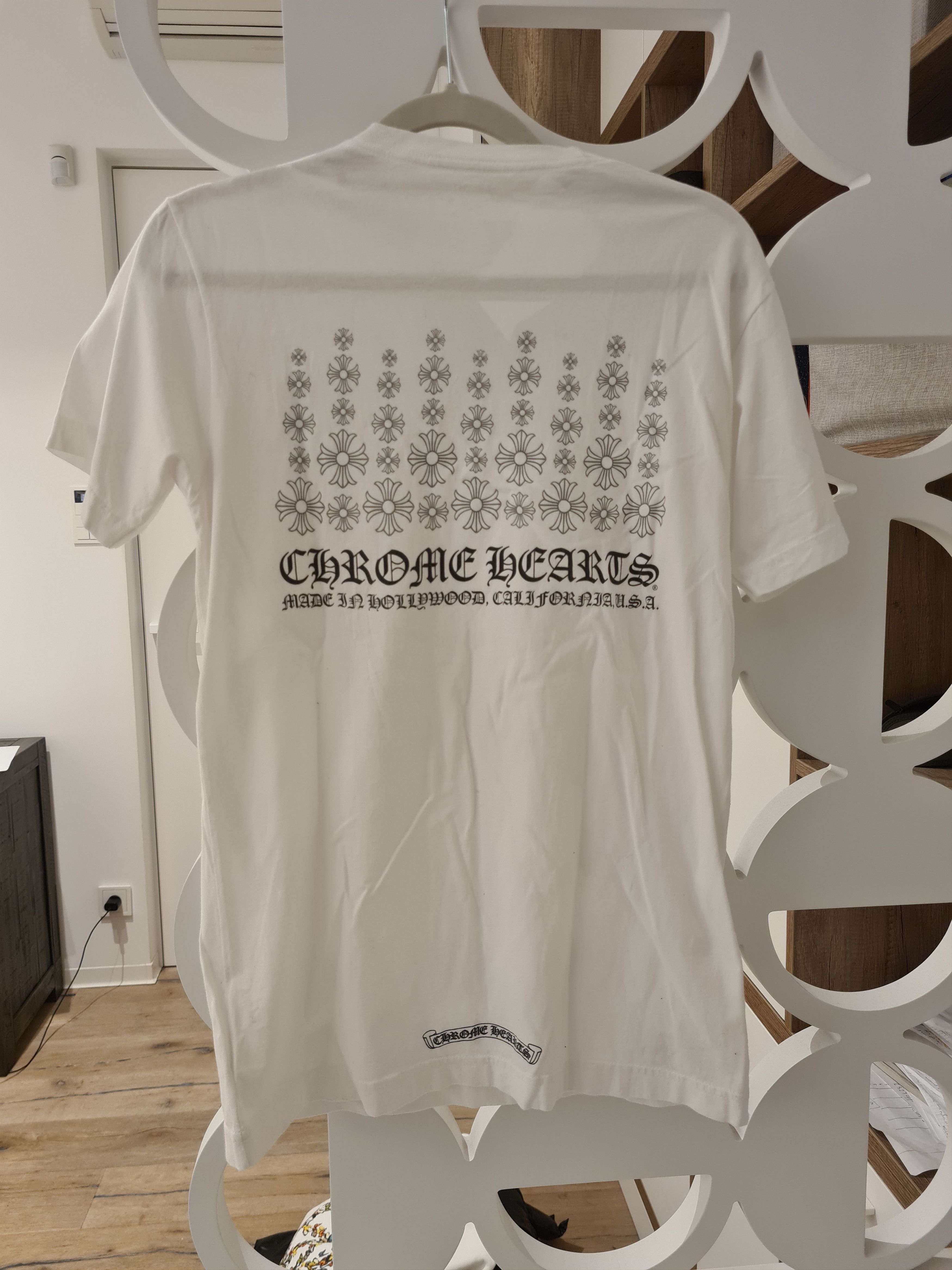 image of Chrome Hearts Men's T-Shirt in White (Size Small)