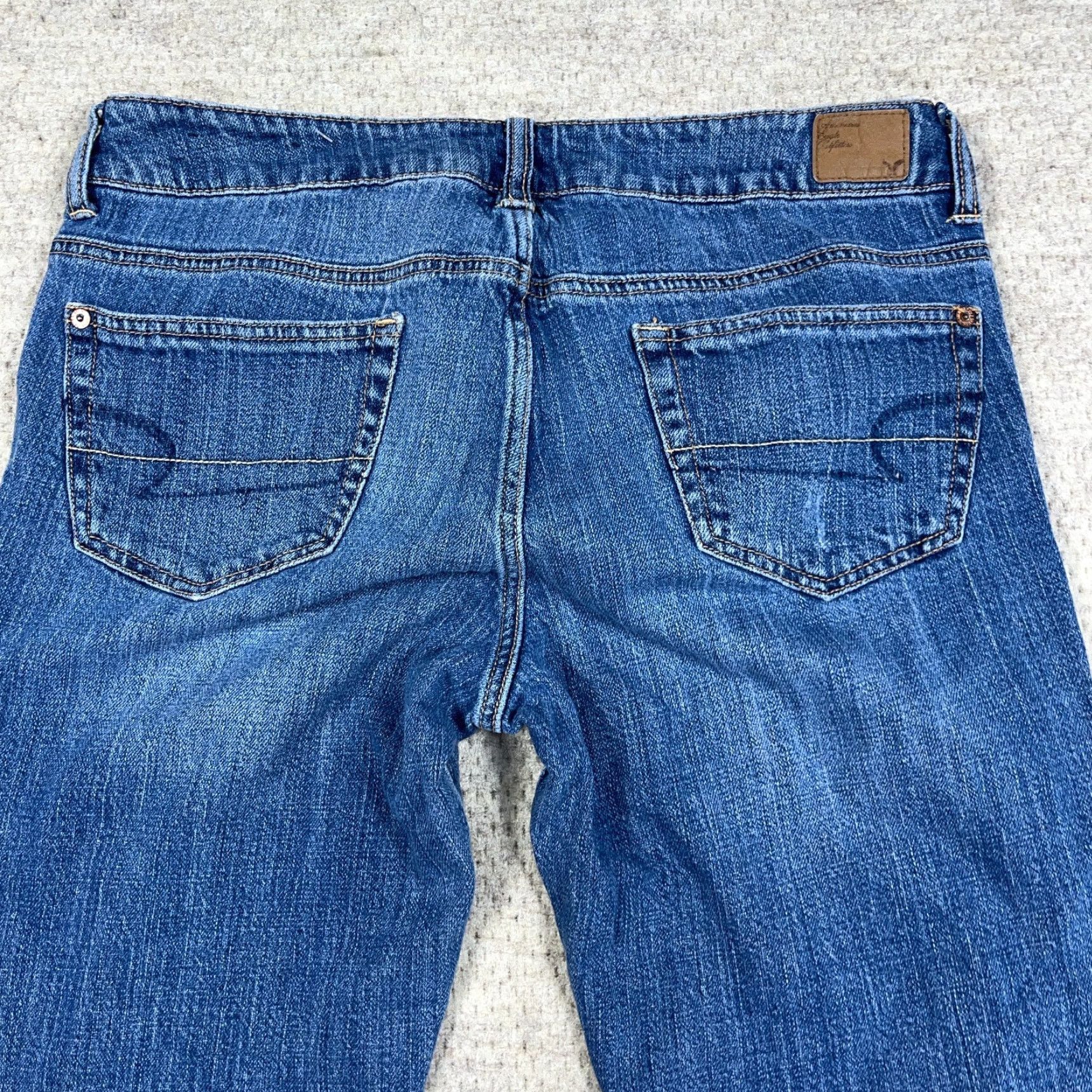 American Eagle Outfitters American Eagle Outfitters Jeans Women 8 Boyfriend Distressed Blue Cotton Spandex Regular Fit 5-Pocket Denim Jeans Womens Boys? Size 32" / US 10 / IT 46 - 6 Thumbnail