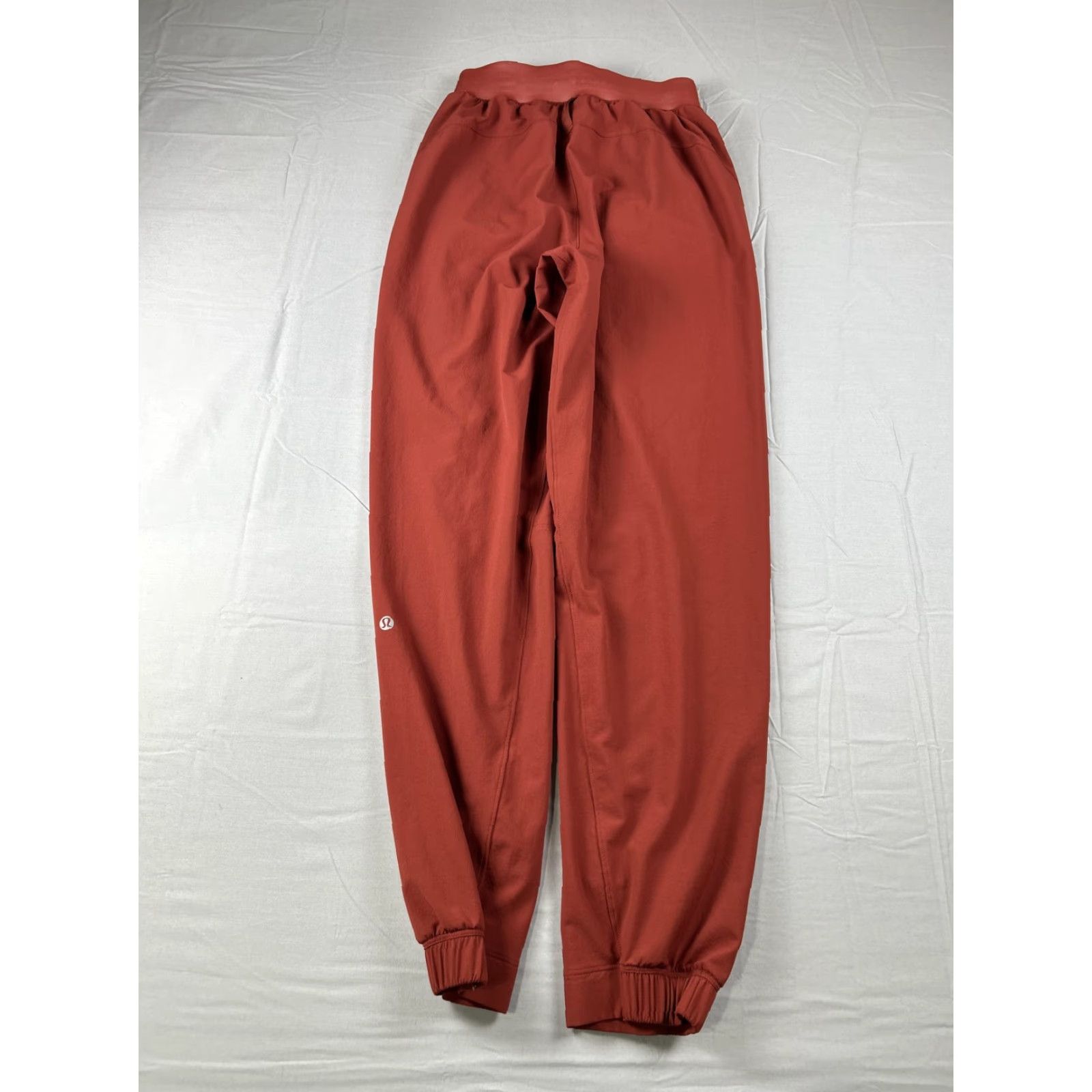 Lululemon Lululemon Jogger Pants Womens 2 Orange High Rise Elastic Waist Pockets Knit Nylon Spandex Tapered 28.5in Inseam Size 26" / US 2 / IT 38 - 2 Thumbnail