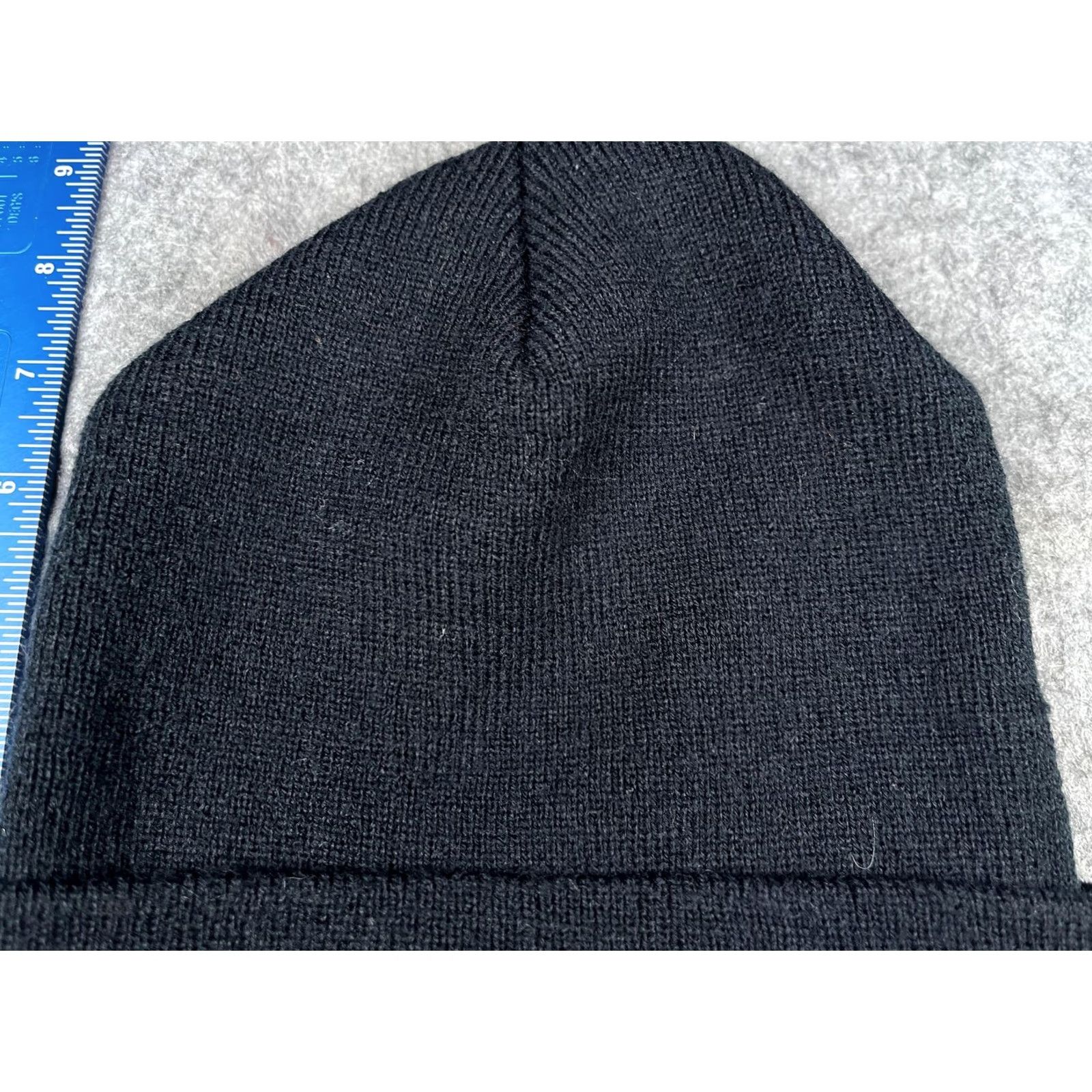 Vintage Yupoong Beanie Mens One Size Black Olmeca Altos 100% Agave Embroidery Winter Knit Cuffed Headwear Holiday Casual Mens/Adults Size ONE SIZE - 3 Thumbnail