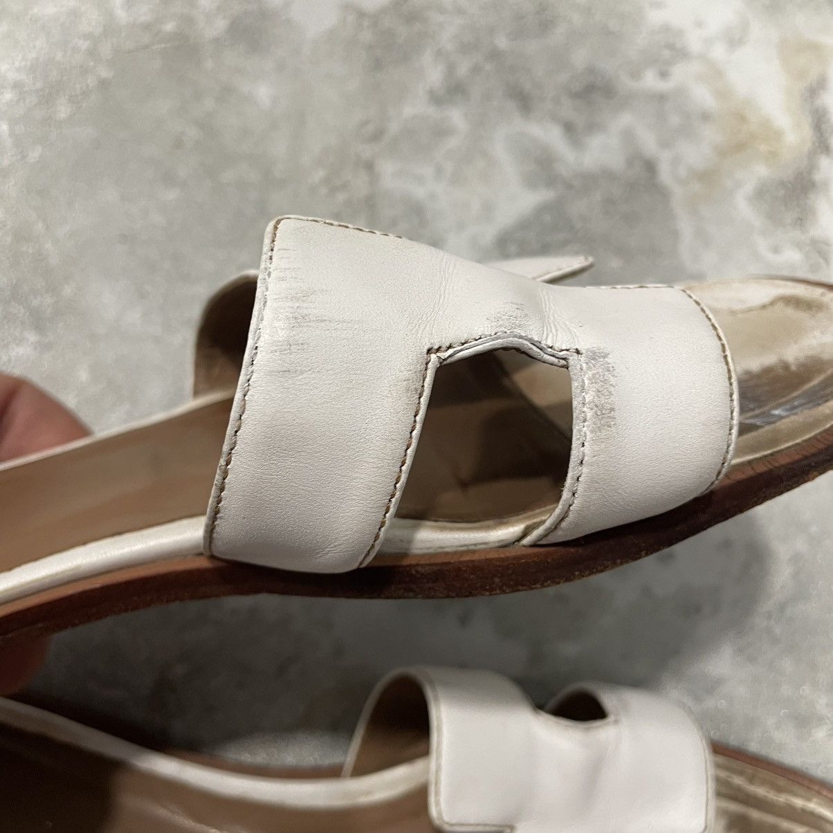 Other HERMES Leather Sandals Slippers Made in Italy mules slip on Size US 8 / IT 38 - 4 Thumbnail