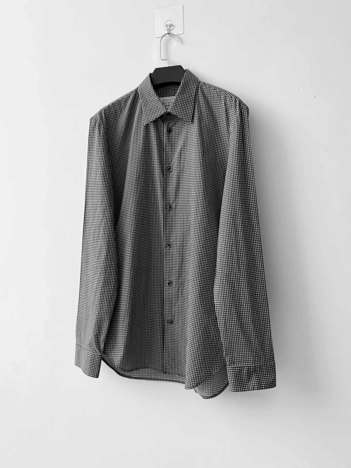 Other MMM F/W15 Solid Textured Shirt Black & White 48 Size US M / EU 48-50 / 2 - 2 Thumbnail