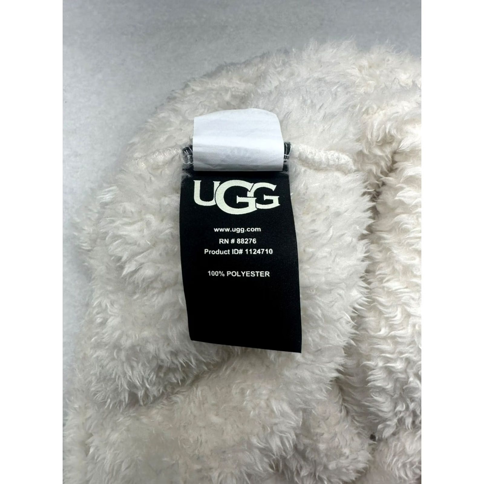 Ugg UGG Womens Lounge Pants L White Polyester Cozy Fleece Solid Adults Women Tapered Leg Size 36" / US 14 / IT 50 - 5 Thumbnail