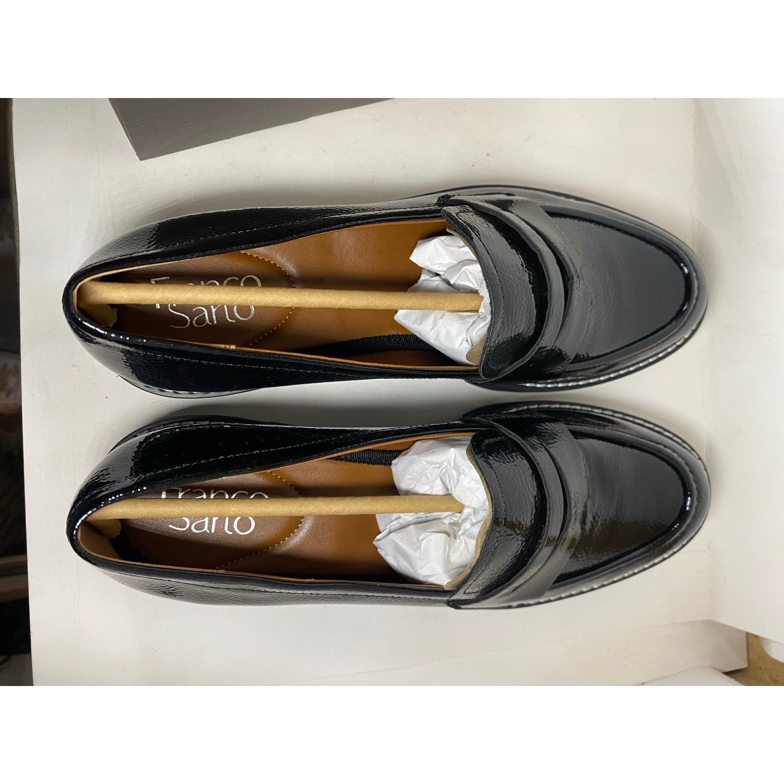 Franco Sarto Bazel Black Loafers BRAND NEW 9.5M Women Shoes