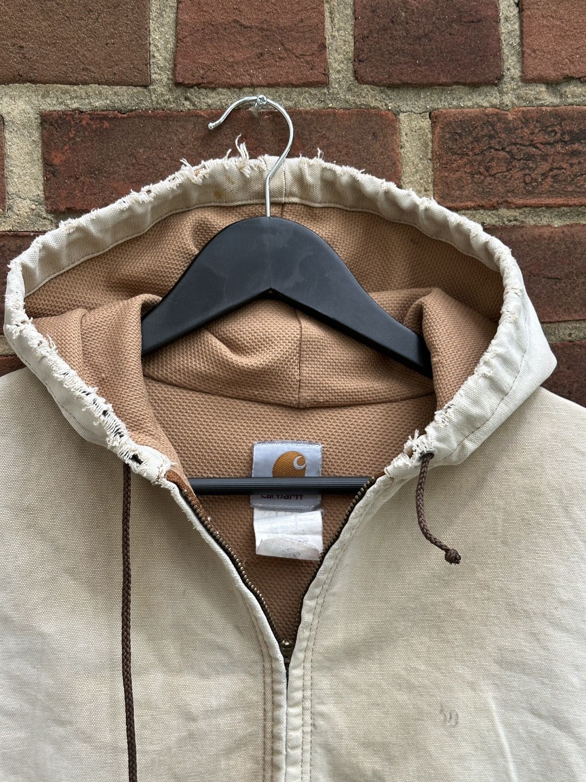 Carhartt Smoked Destroyed 90s Carhartt Thermal Lined Active Jacket Size US L / EU 52-54 / 3 - 20 Thumbnail