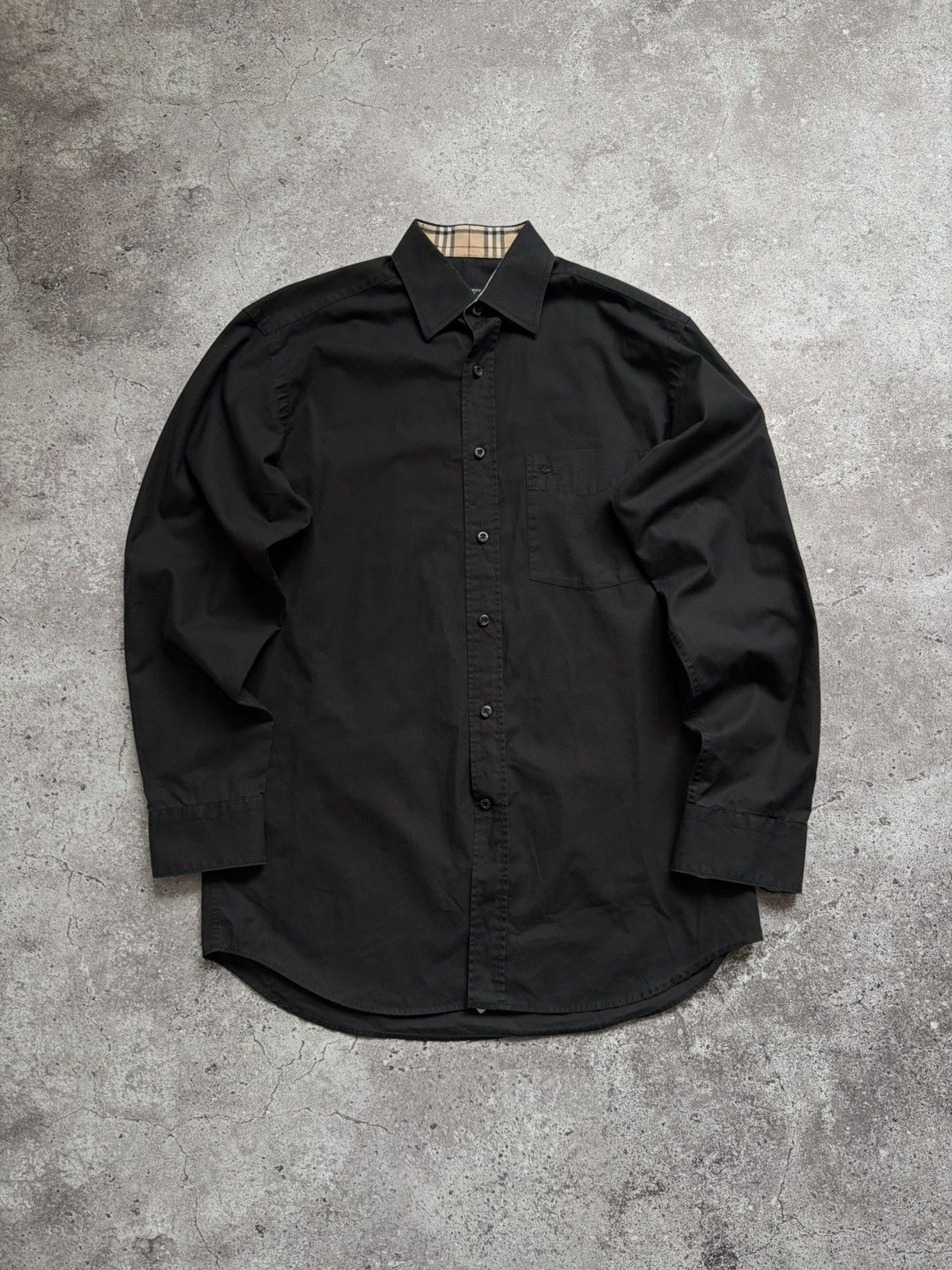 Burberry Burberry Classic Black Shirt Size US L / EU 52-54 / 3 - 1 Thumbnail