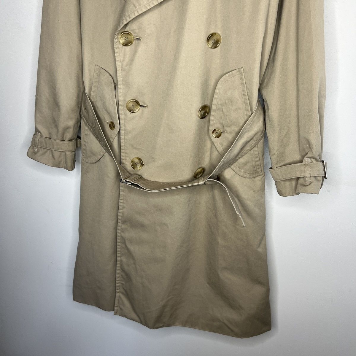 Burberry Vintage Burberry Trench Coat 90s Nova Check Beige Belted Size US M / EU 48-50 / 2 - 2 Thumbnail