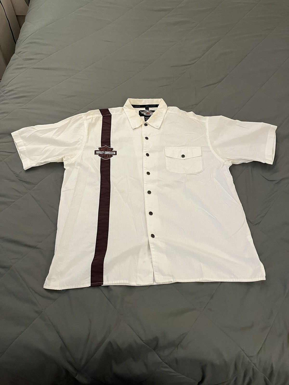 Harley Davidson × Vintage Y2K Harley Davidson button up shirt Size US XL / EU 56 / 4 - 1 Thumbnail