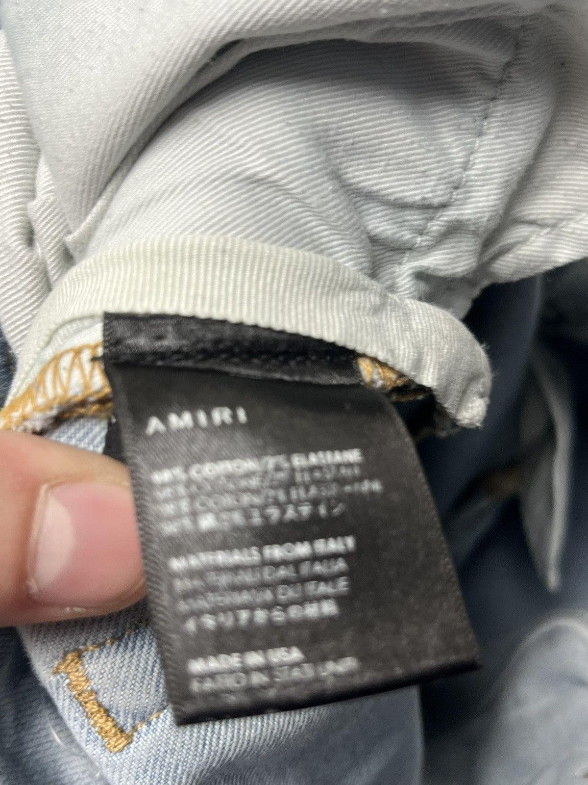 Amiri Amiri MX1 Chemist Jeans Black Stars Indigo Blue Denim Size US 31 - 8 Thumbnail