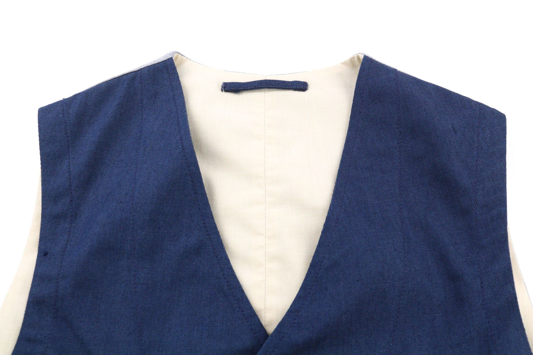 Nudie Jeans S Organic Cotton Patch Pockets Logo Blue Vest 80721 Size US S / EU 44-46 / 1 - 4 Thumbnail