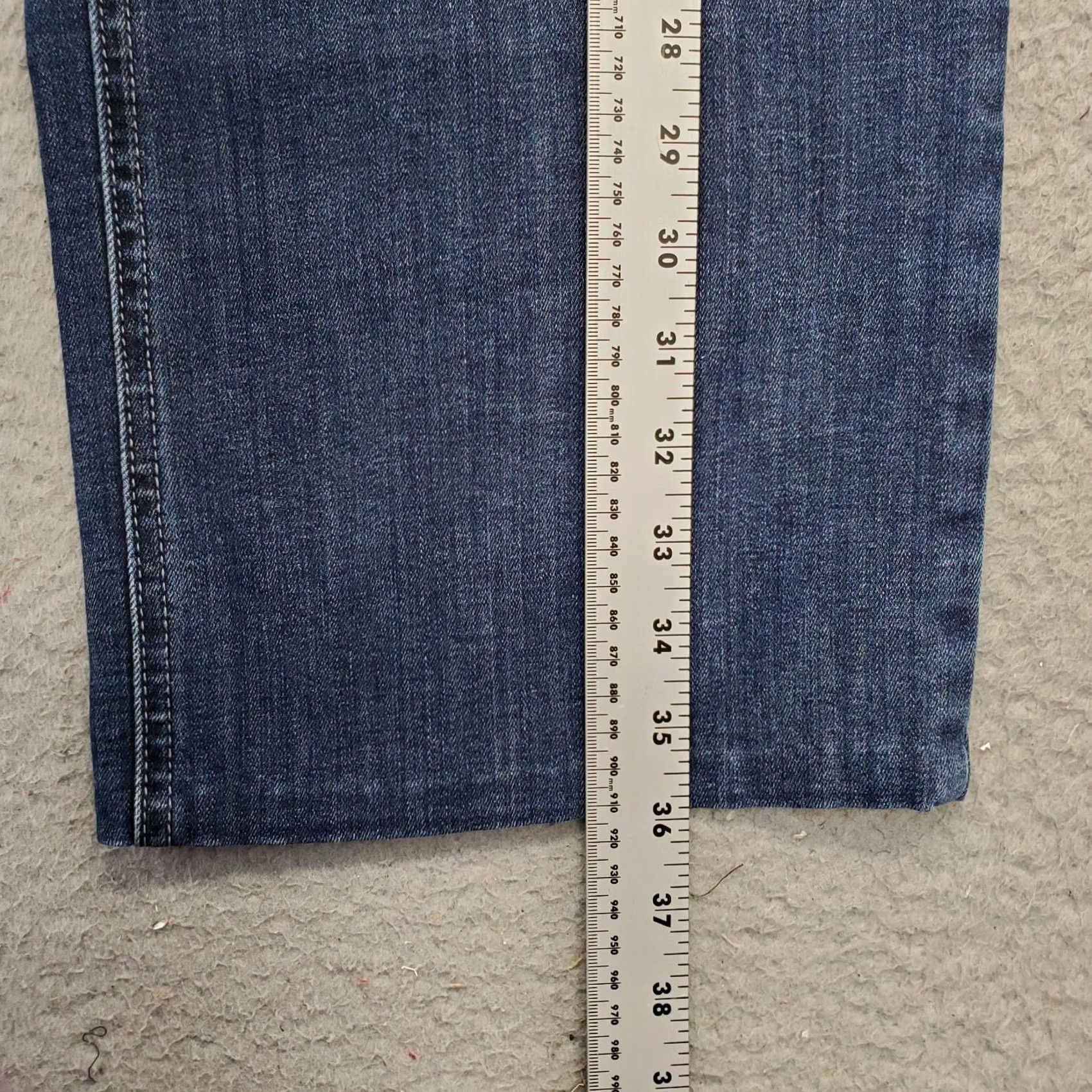 Vintage Christopher & Banks Cropped Jeans Women 16P Blue Denim Pockets Stretch Jeans Cropped 25in Inseam Womens Size 38" / US 16 / IT 52 - 3 Thumbnail