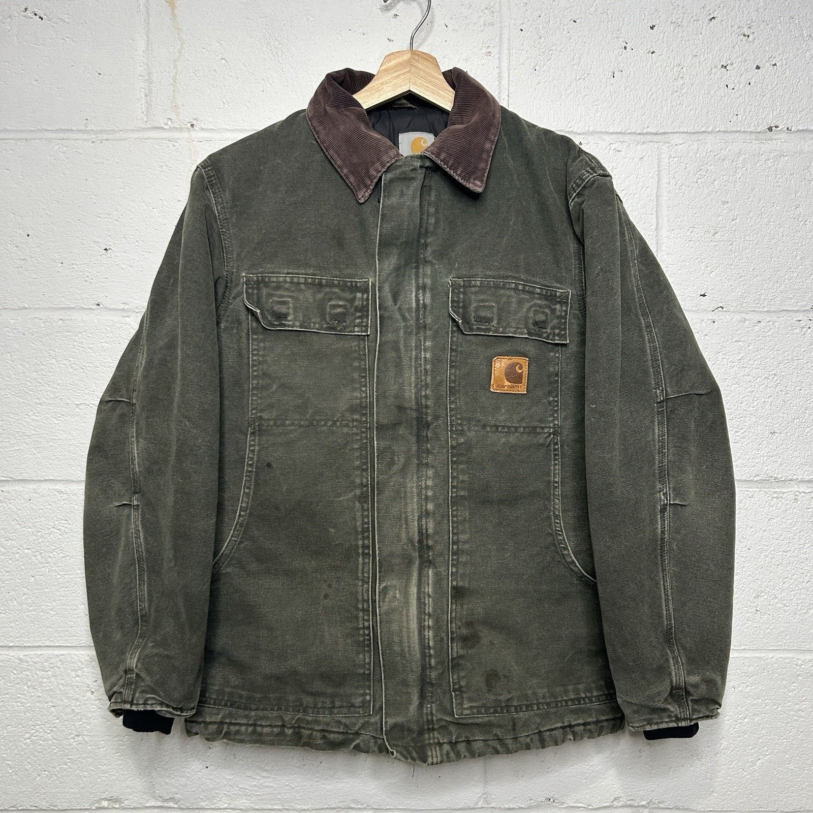 Carhartt Vintage Carhartt Quilted Artic Jacket “Moss Green” C26 MOS Size US S / EU 44-46 / 1 - 1 Thumbnail