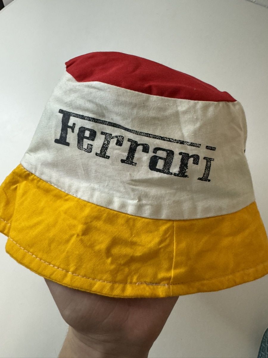 Vintage Ferrari racing team vintage panama cap hat Size ONE SIZE - 2 Thumbnail