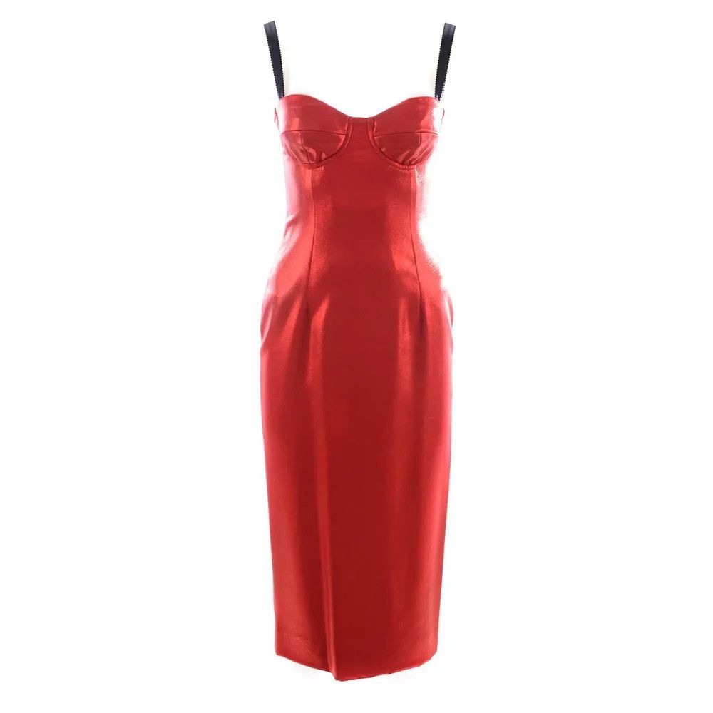 o1y0825 Midi Dress in Red