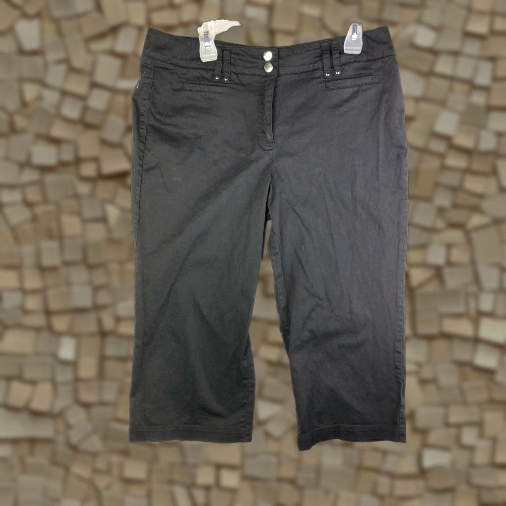 Vintage Larry Levine Mid Rise Stretch Womens Size 14 Black Pants Size 36" / US 14 / IT 50 - 1 Thumbnail