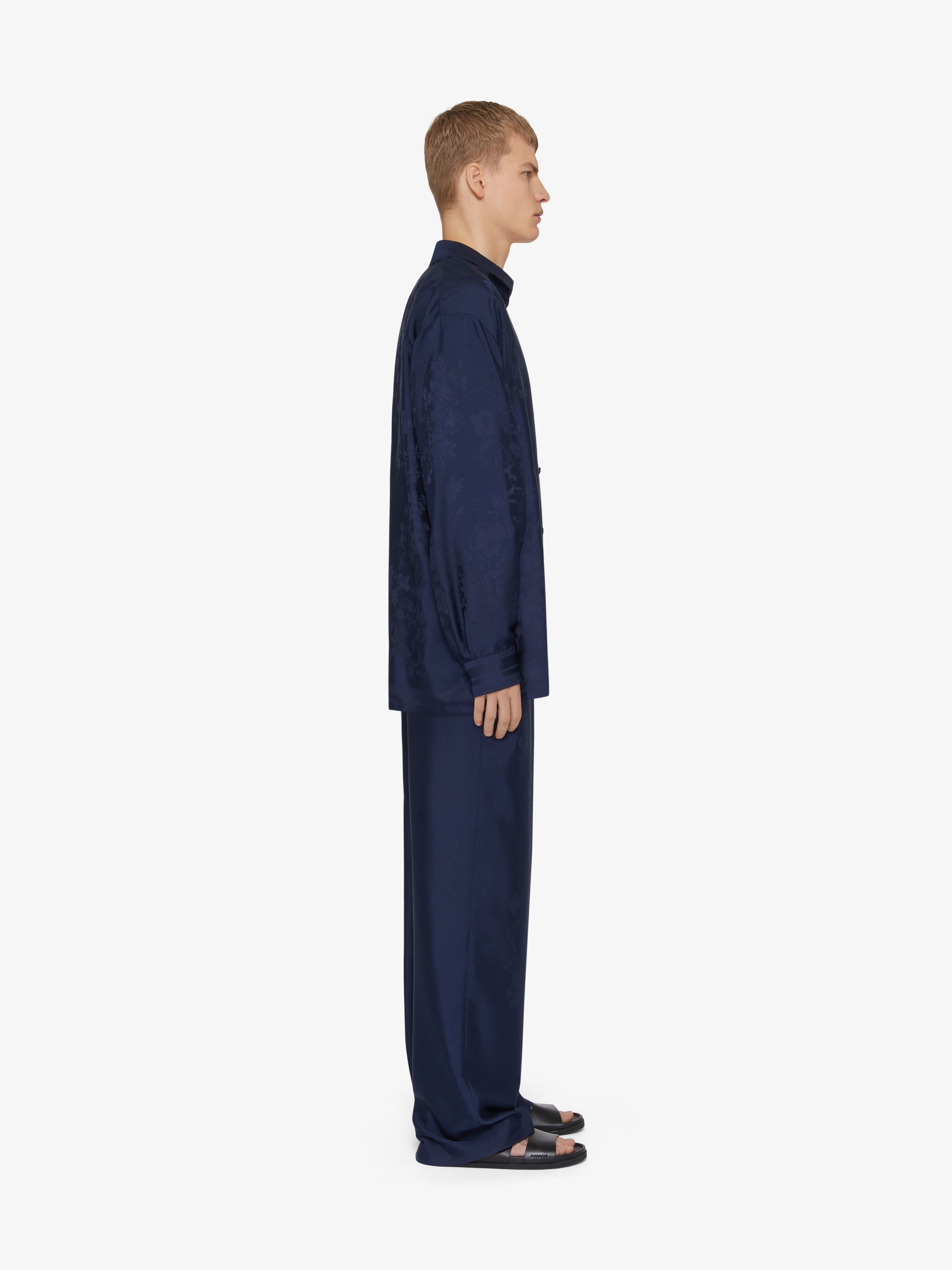 Givenchy o1w1db10925 Long Sleeve Overshirt in Blue Size US L / EU 52-54 / 3 - 3 Thumbnail
