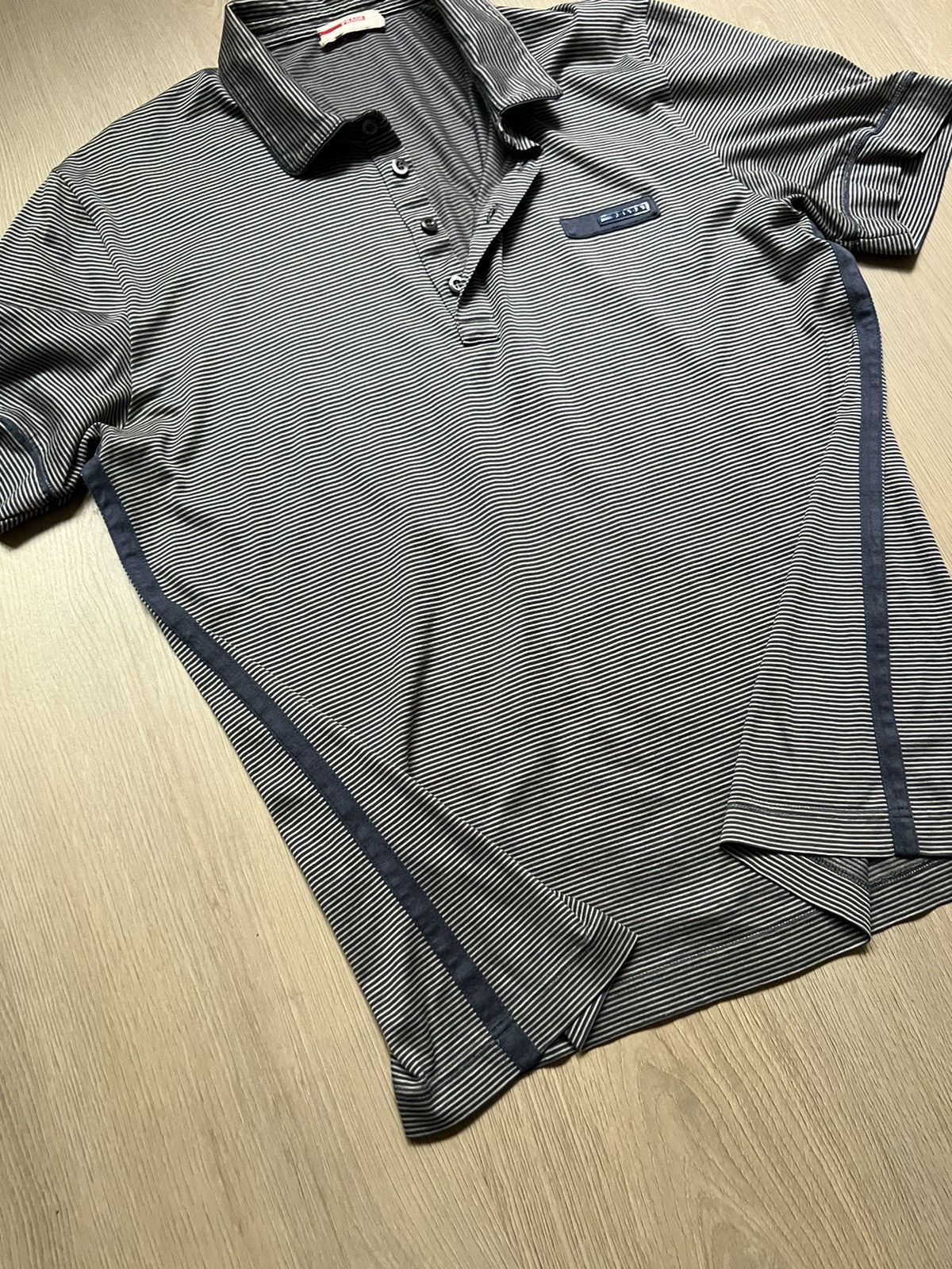 Blue tab polo
