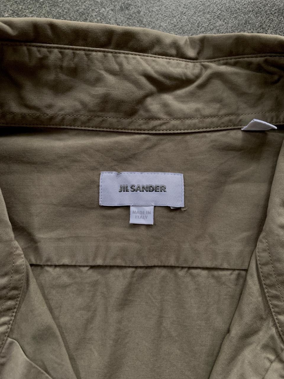 Jil Sander FREE TAX! Treated Thick Cotton Shirt Size US M / EU 48-50 / 2 - 5 Thumbnail