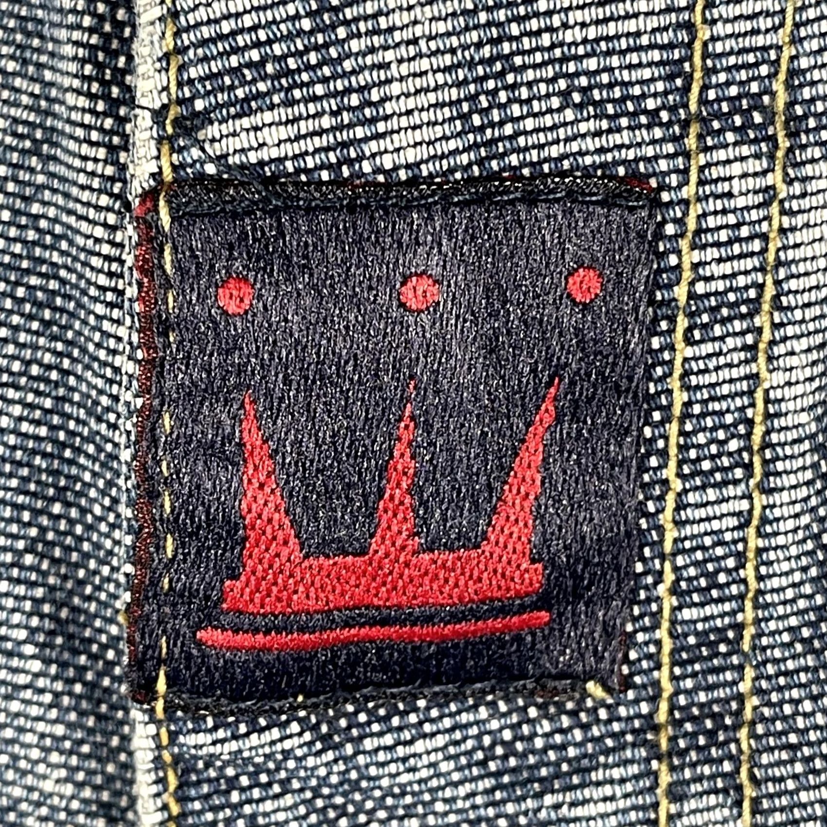 Denime VINTAGE Damani Dada Jeans Mens 43x30 Wide Leg Baggy Carpenter Hip Hop Denim Y2k Size US 44 / EU 60 - 4 Thumbnail