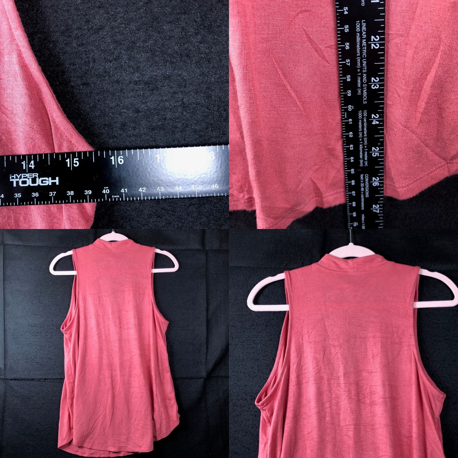 Express Express Womens Shirt Blush Open Key Hole Chest Sleeveless Modal Blend Stretch M Size M / US 6-8 / IT 42-44 - 8 Thumbnail