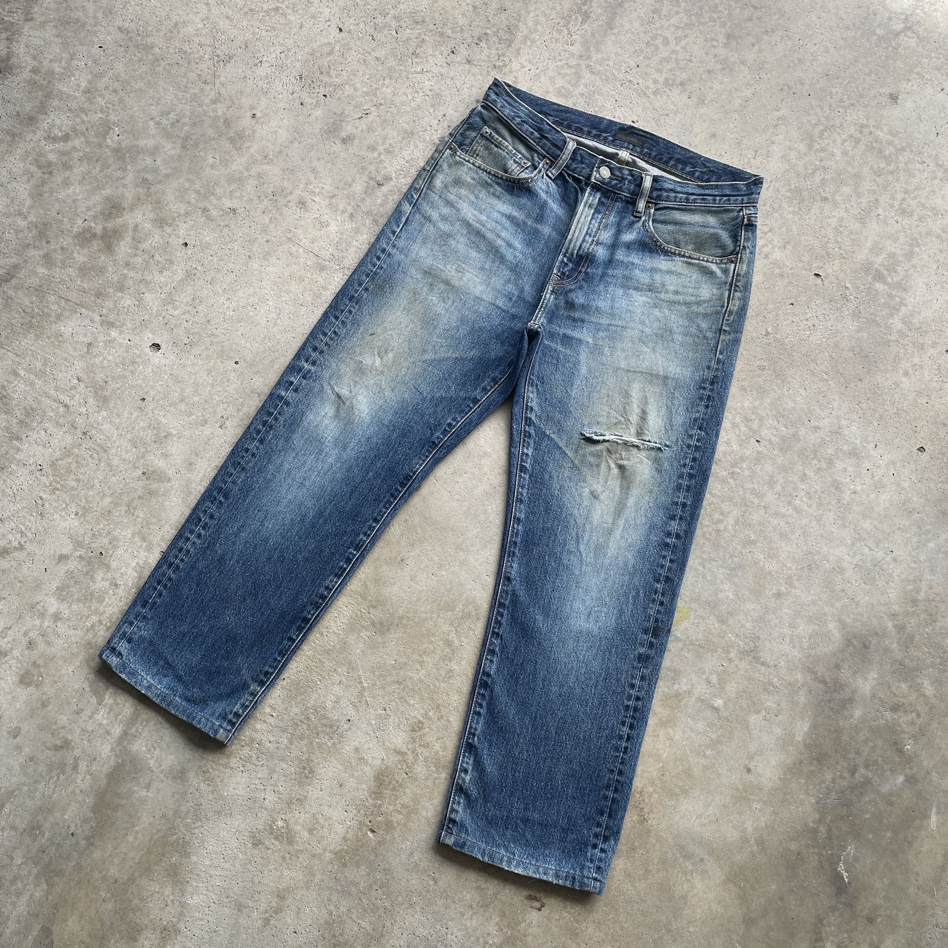 Japanese Brand W31 VINTAGE JAPANESE FADED JEANS DISTRESSED DENIM PANTS Size US 31 - 1 Thumbnail