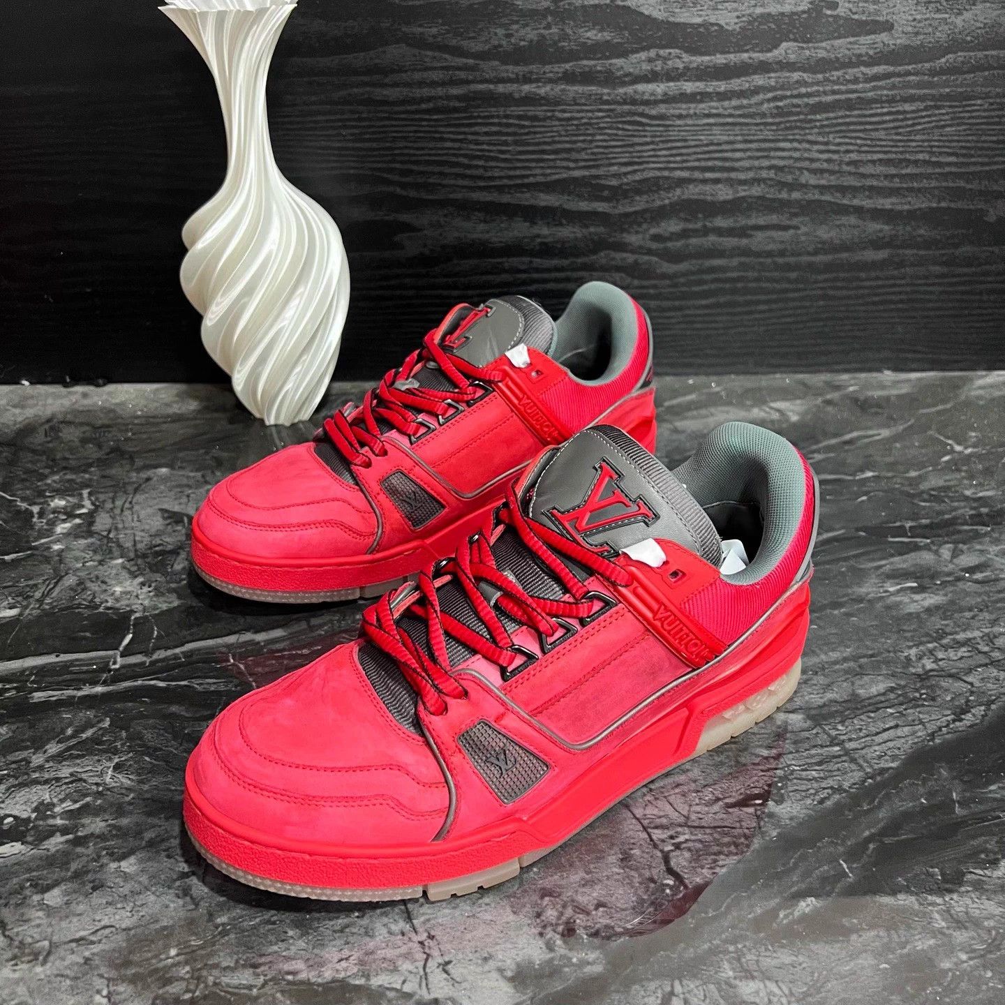 Louis Vuitton Red Lobster Trainer 39.5 95 New Size US 6.5 / EU 39-40 - 1 Thumbnail