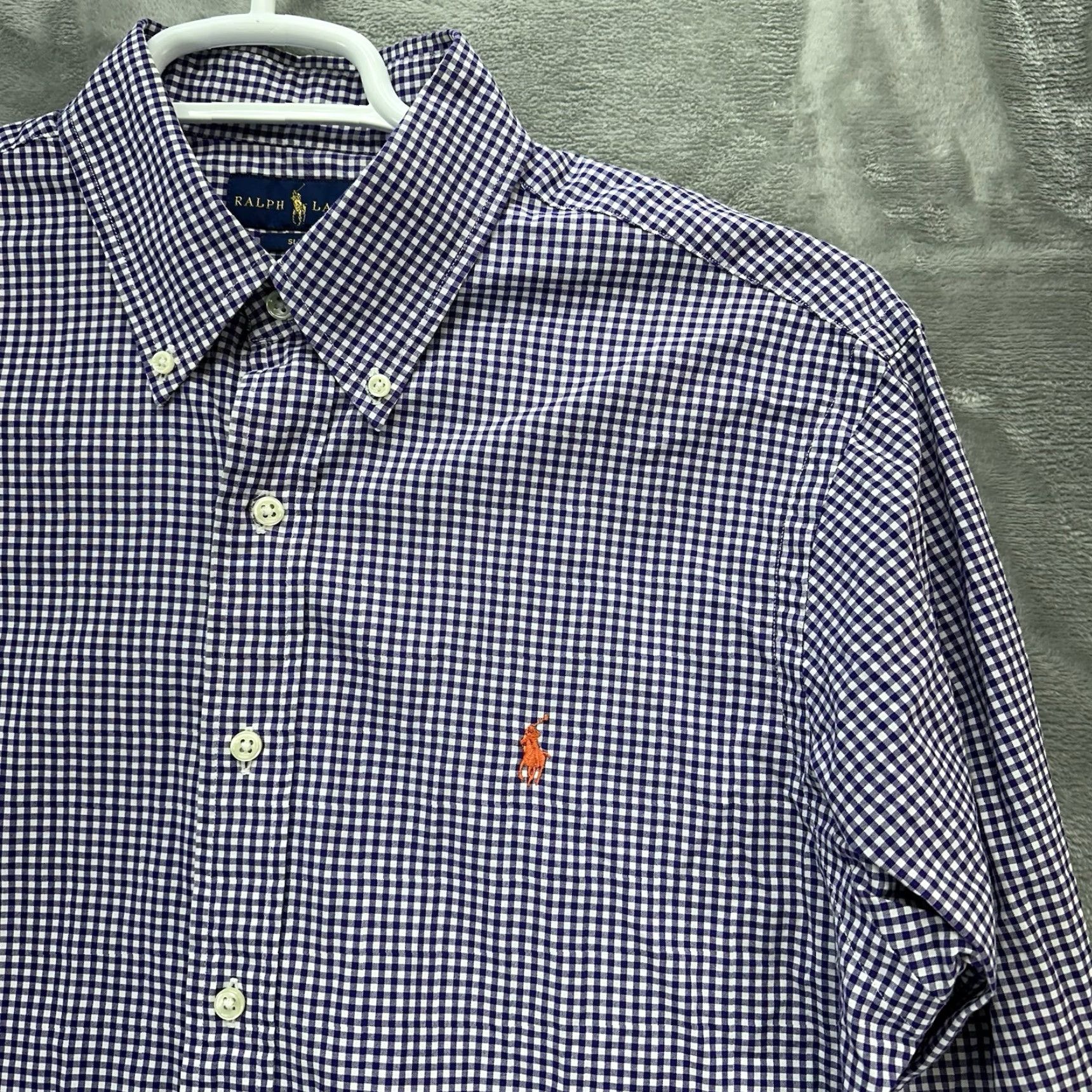 Polo Ralph Lauren Polo Ralph Lauren Shirt Men Large Slim Fit Purple Plaid Preppy Button-Up Casual Size US L / EU 52-54 / 3 - 4 Thumbnail