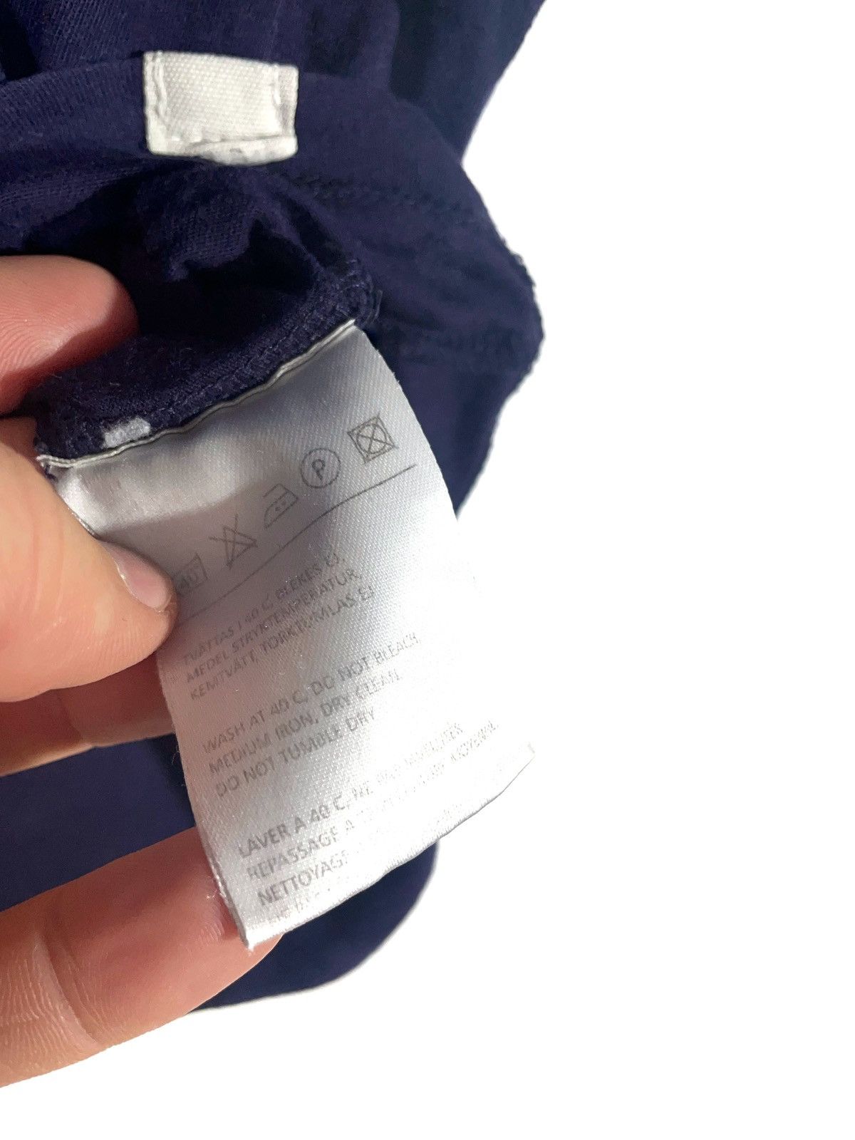 Acne Studios × Designer Acne Basic Pop Tees Less Men Size S Dark Blue Color Cotton Size US S / EU 44-46 / 1 - 6 Thumbnail