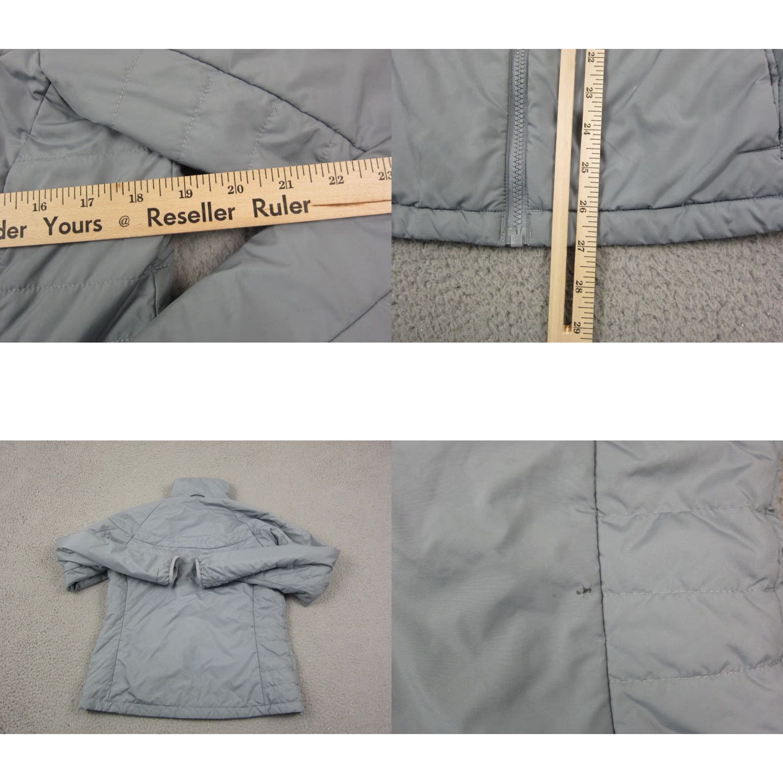 Vintage Columbia Womens Jacket Medium Gray Hooded Omni Heat Full Zip Size M / US 6-8 / IT 42-44 - 9 Thumbnail
