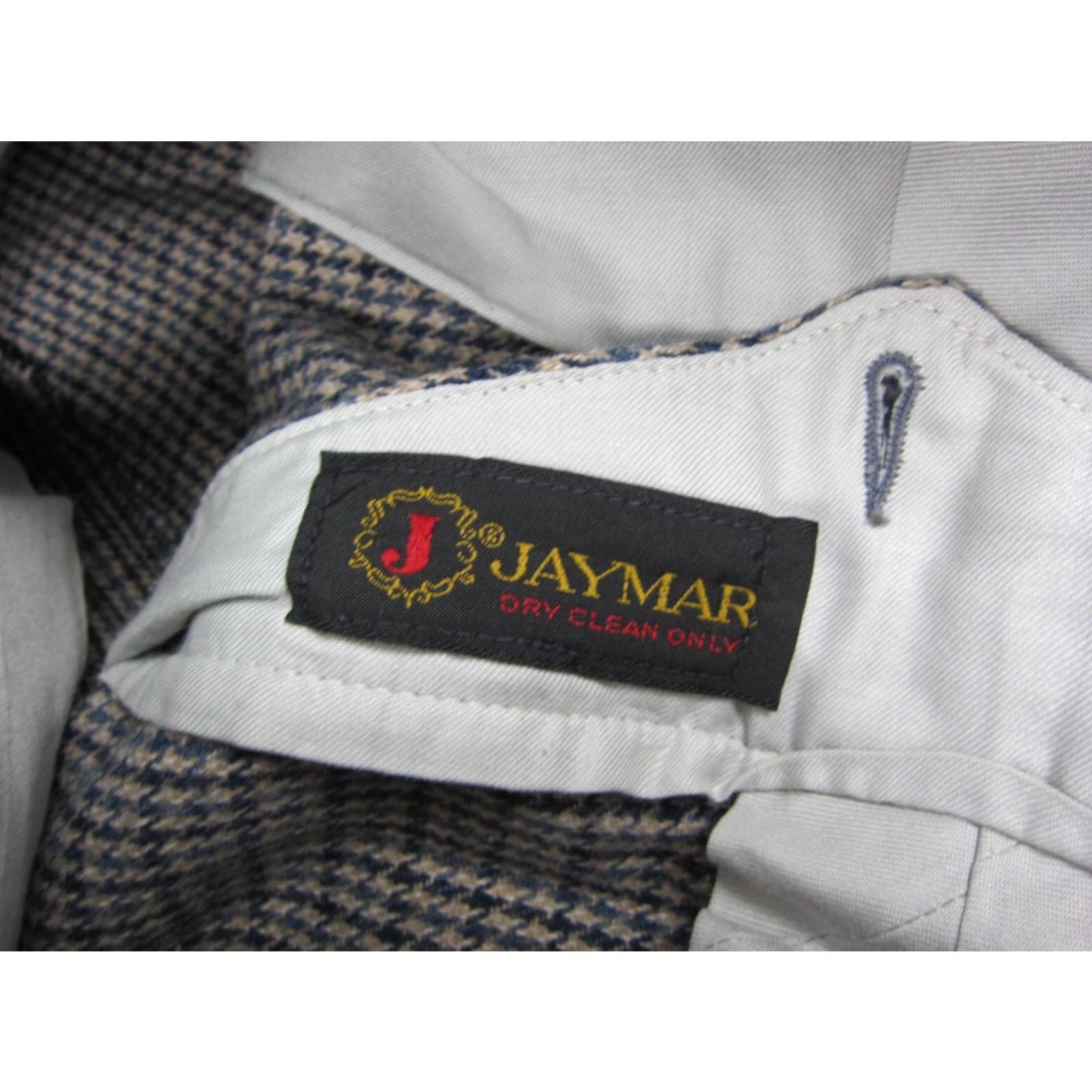 Vintage VINTAGE Jaymar Pants Mens 32x28 Brown Blue 60s 70s Houndstooth Knit Dress Pants Regular Straight Mens Scratch Size US 32 / EU 48 - 5 Thumbnail